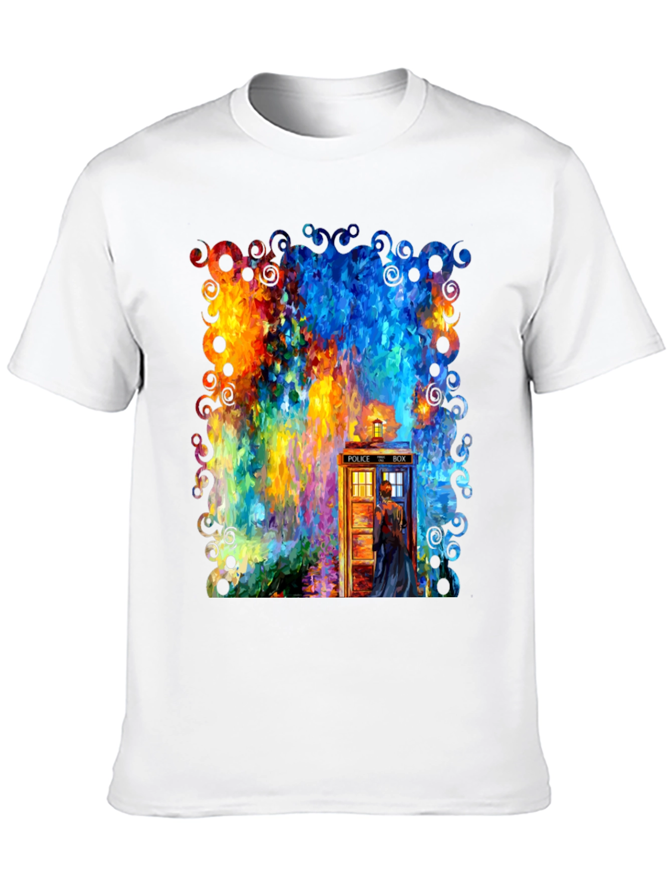 Whimsical TARDIS Graphic Tee
