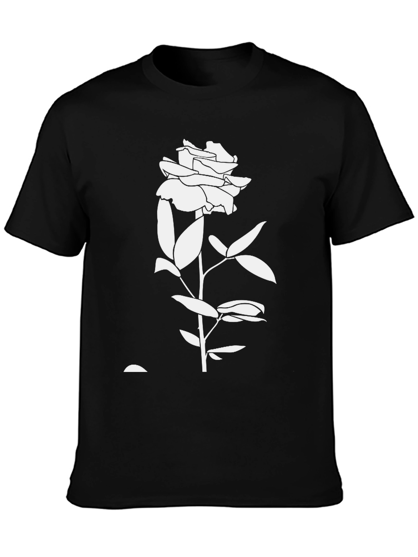 Black Rose Graphic Tee - Stylish & Comfortable