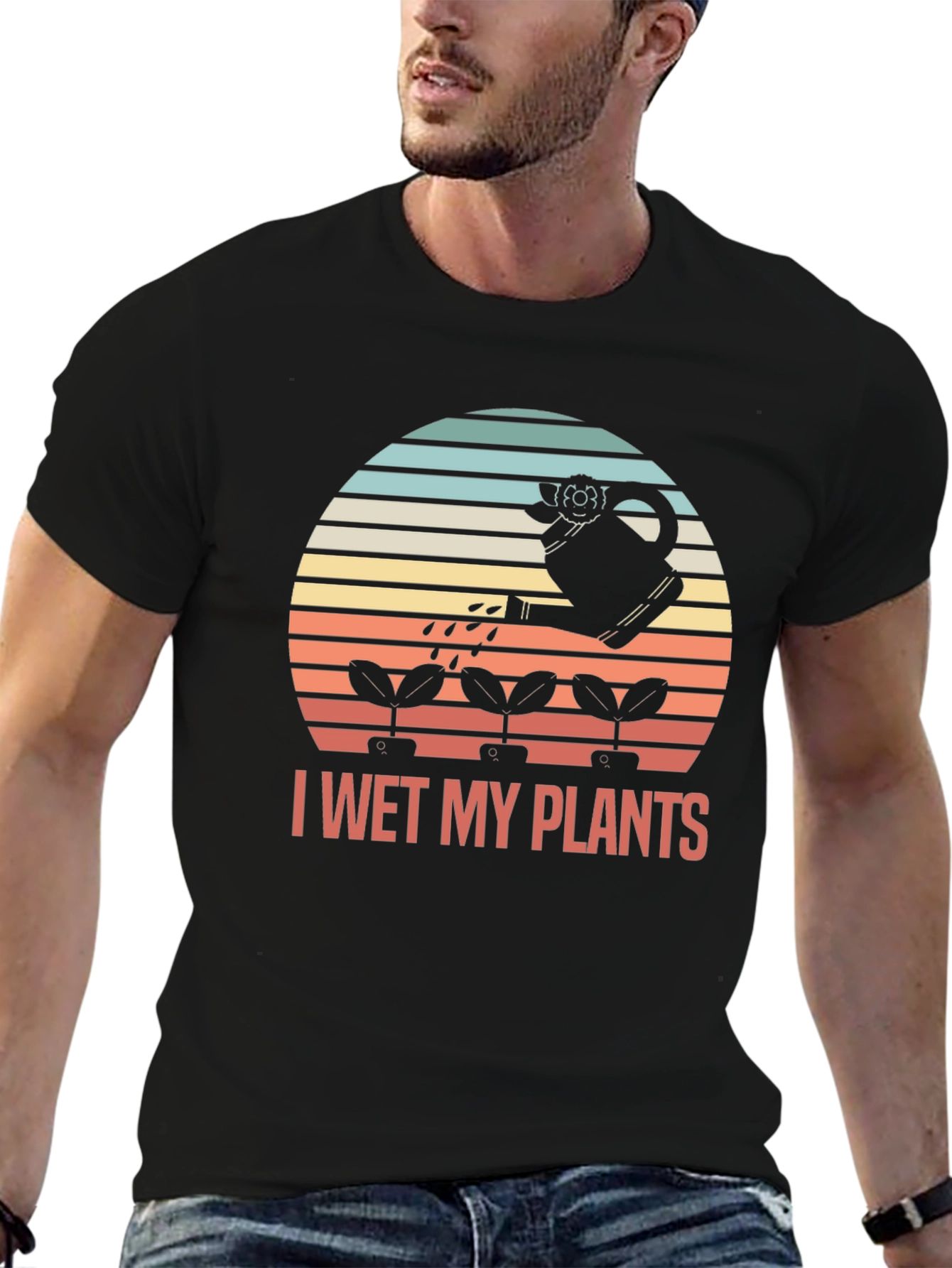 I Wet My Plants Graphic Tee - Gardener Humor