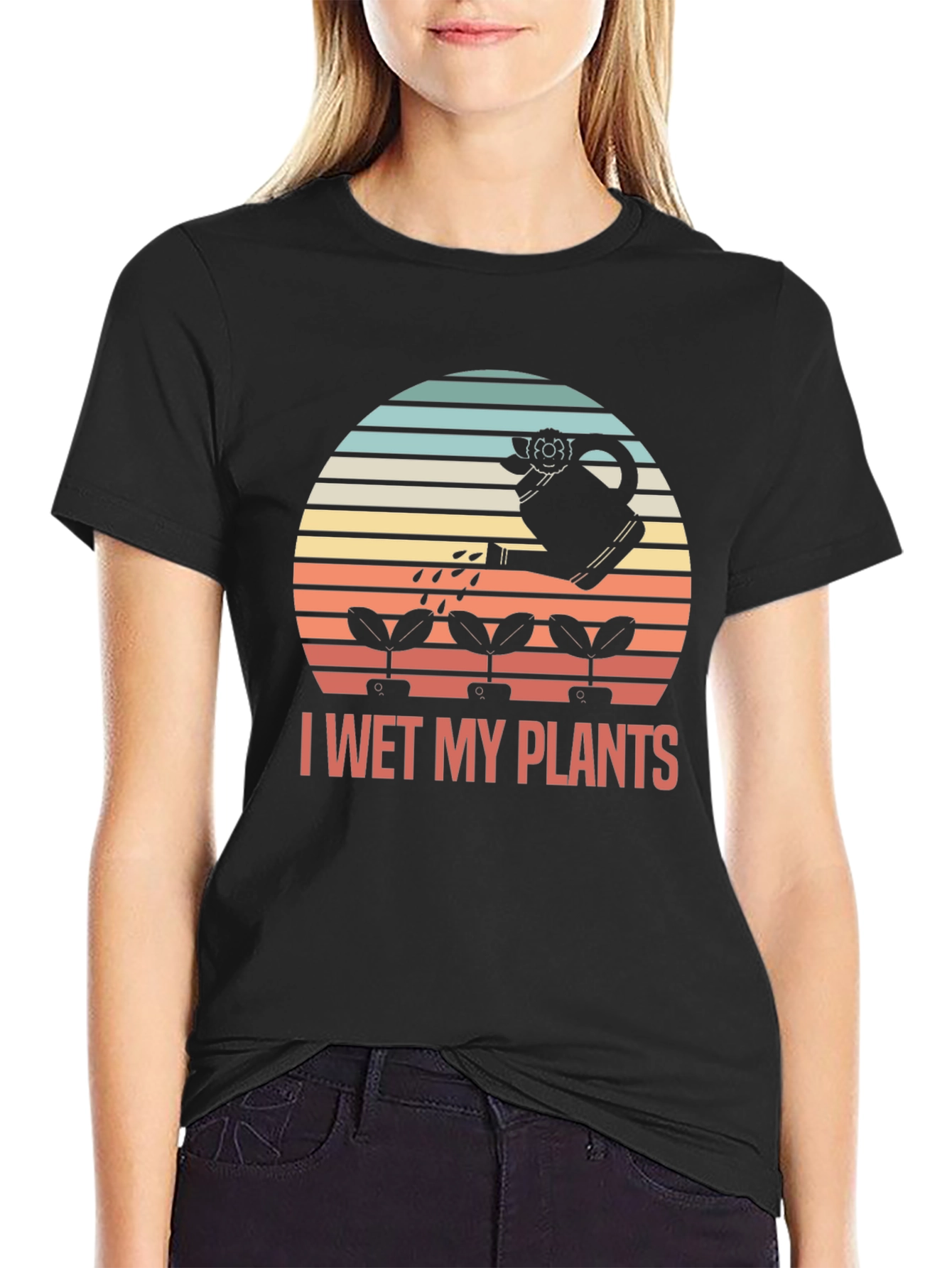 I Wet My Plants Graphic Tee - Gardener Humor