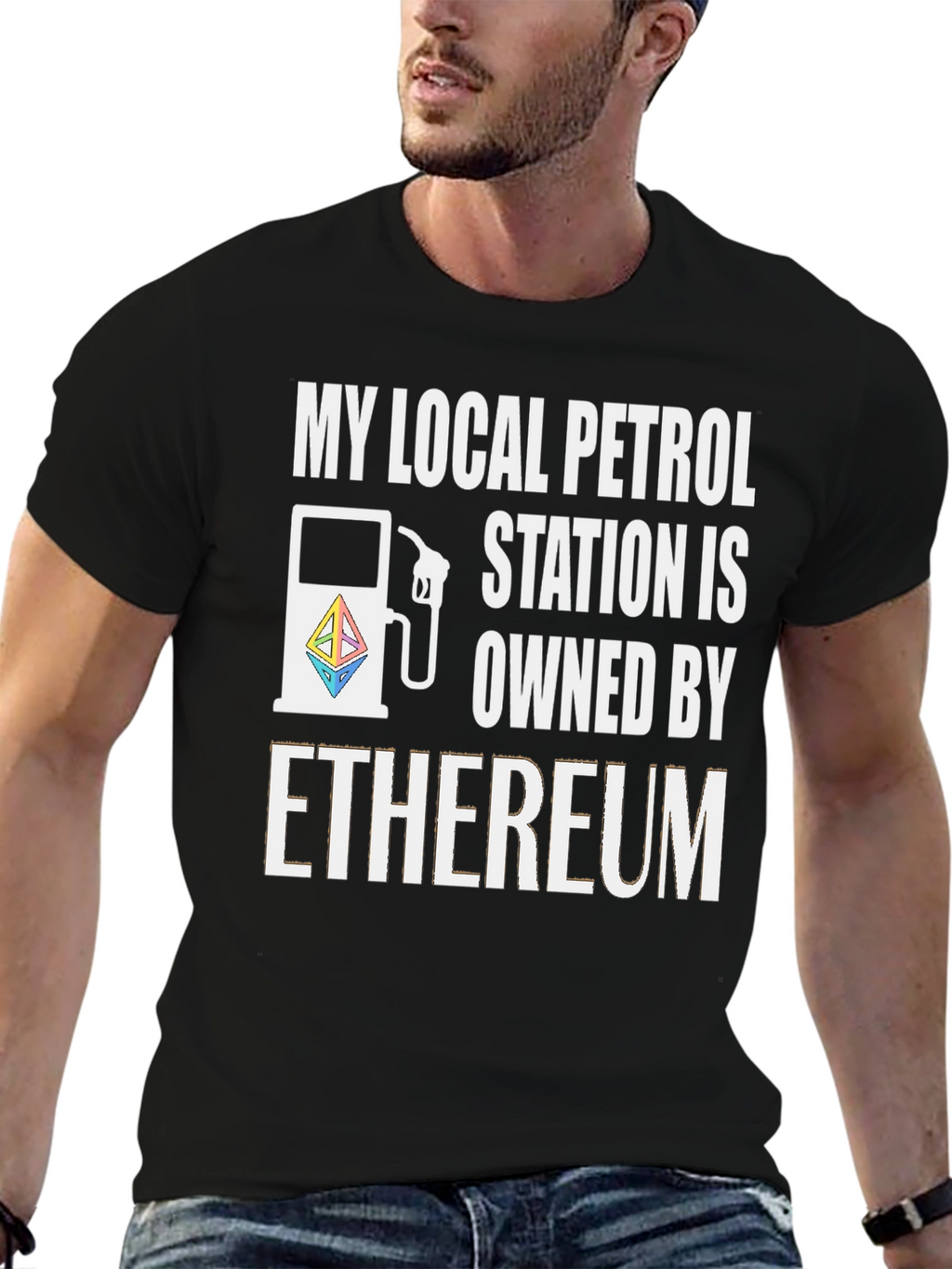 Ethereum Petrol Station T-Shirt - Crypto Fan Apparel