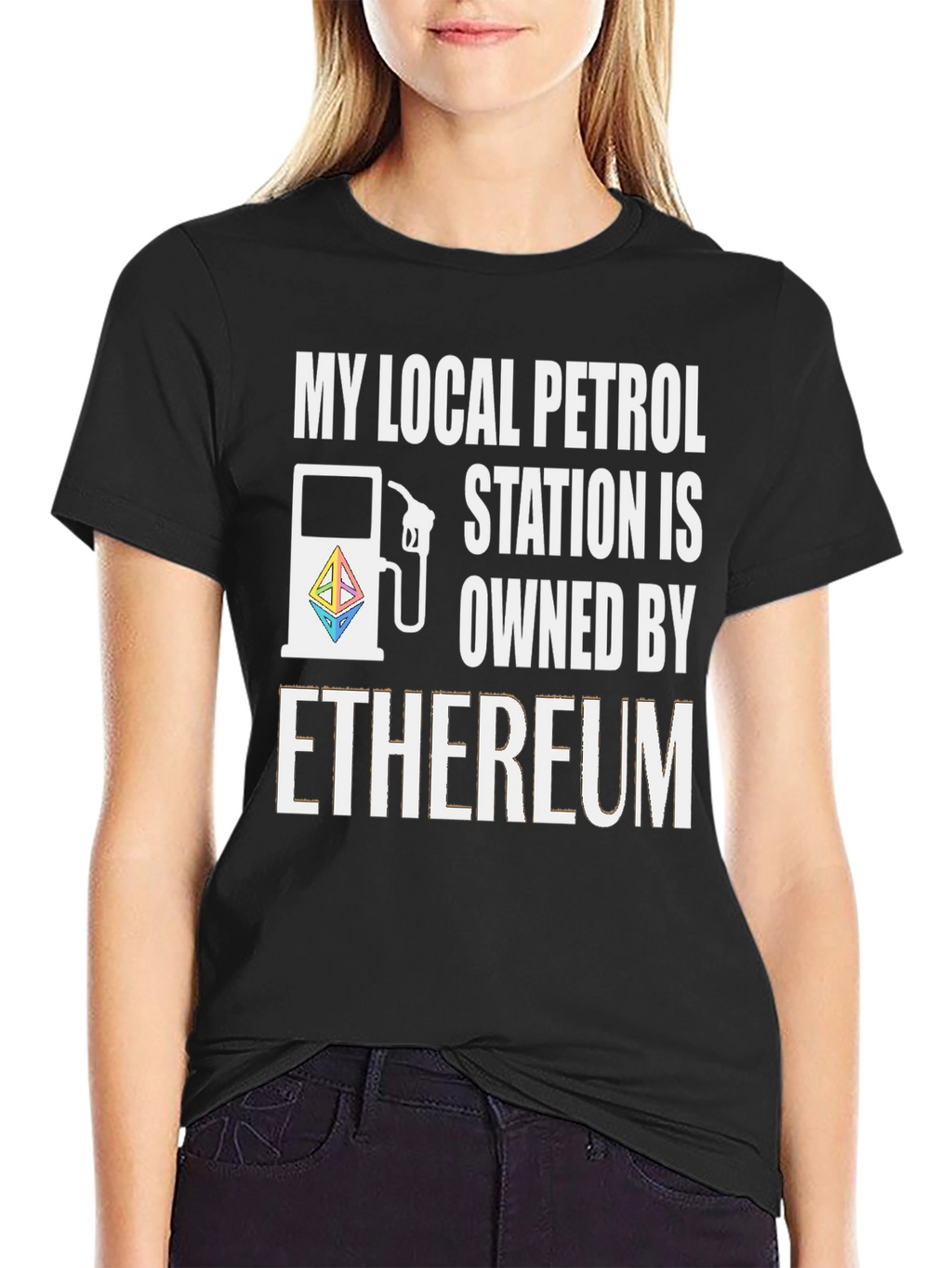 Ethereum Petrol Station T-Shirt - Crypto Fan Apparel
