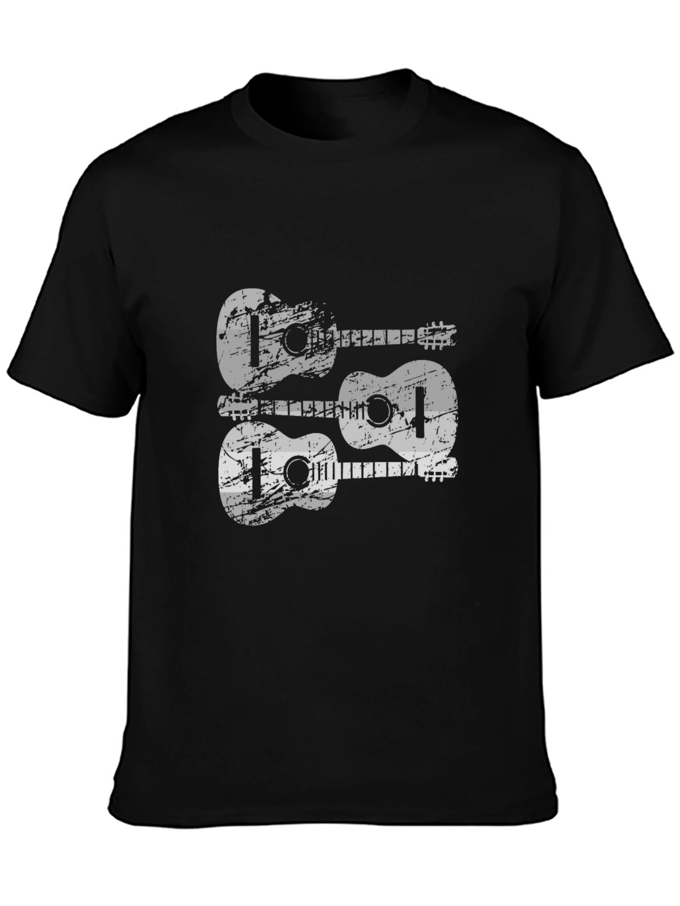 Cool Guitar Tee - Black Cotton T-Shirt for Musicians