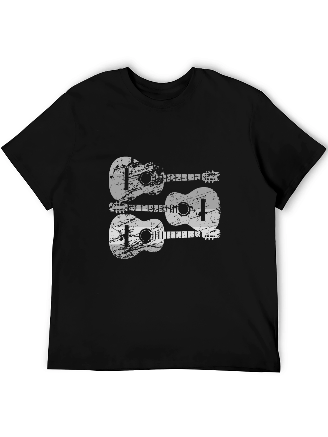 Cool Guitar Tee - Black Cotton T-Shirt for Musicians