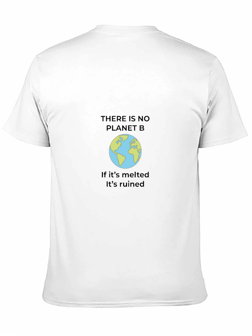 Eco-Friendly Black T-Shirt - Save the Planet