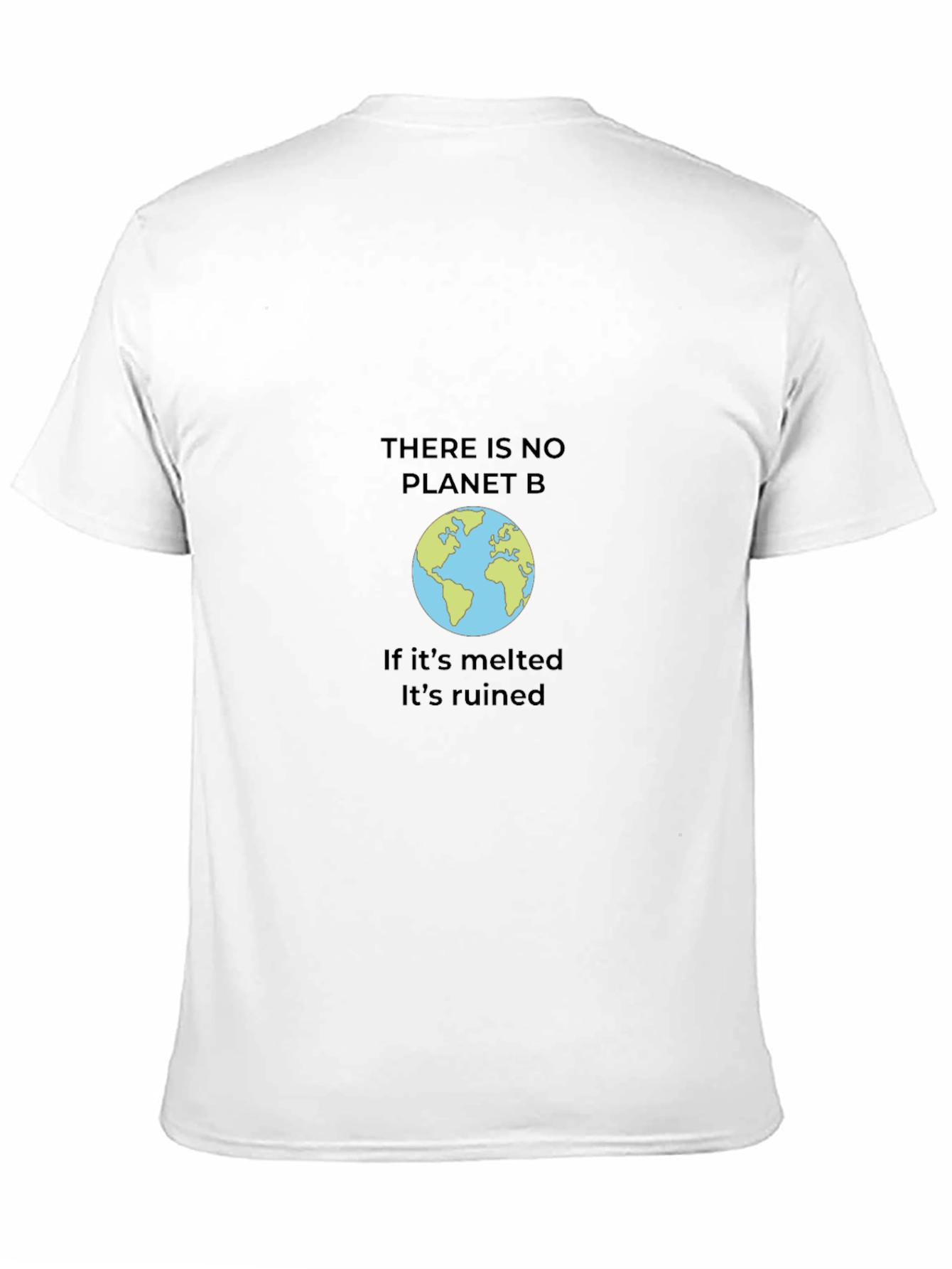 Eco-Friendly Black T-Shirt - Save the Planet