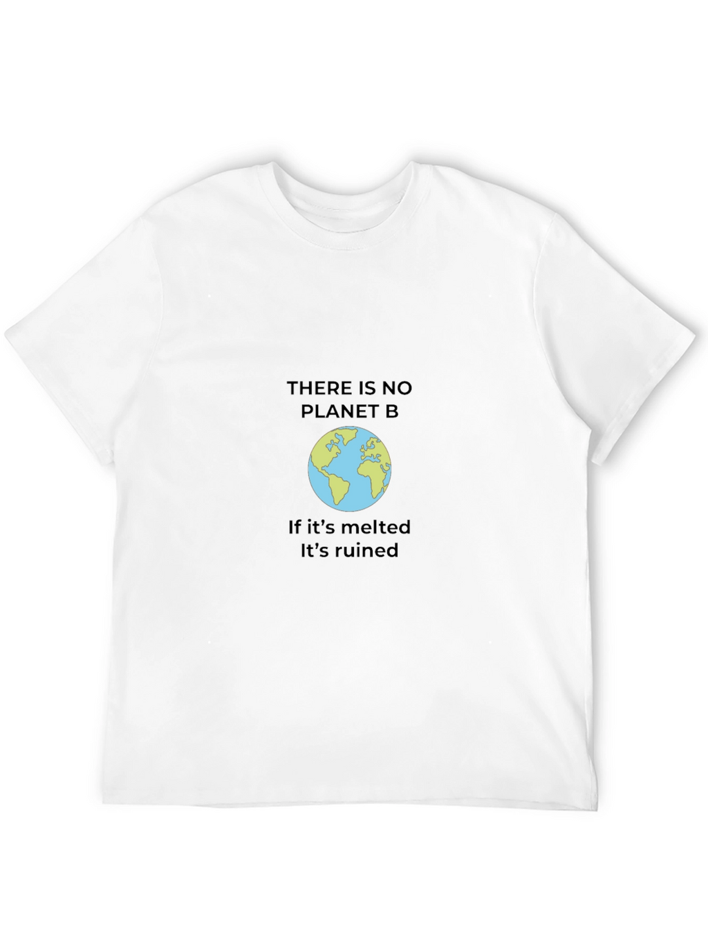 Eco-Friendly Black T-Shirt - Save the Planet