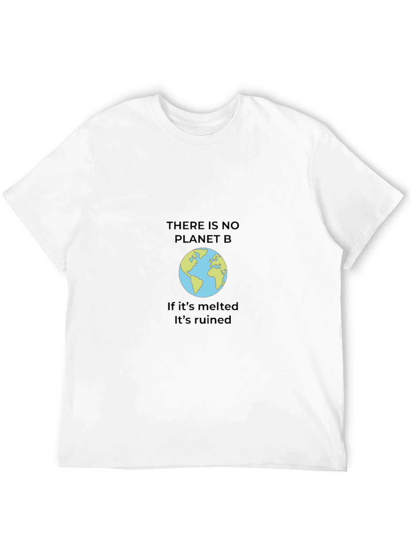 Eco-Friendly Black T-Shirt - Save the Planet