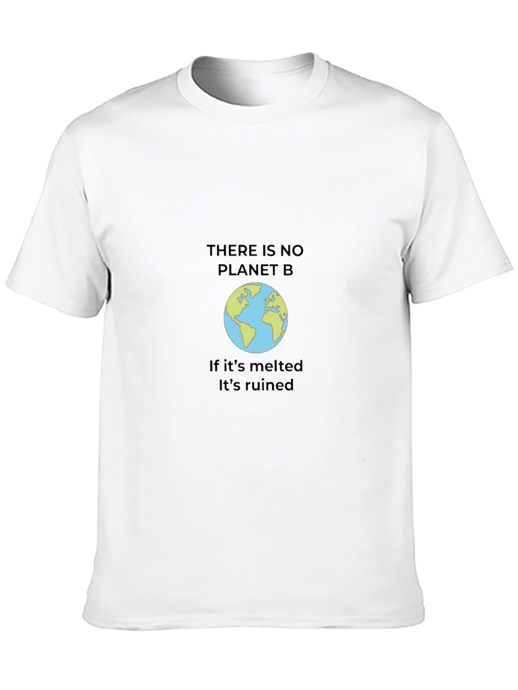 Eco-Friendly Black T-Shirt - Save the Planet