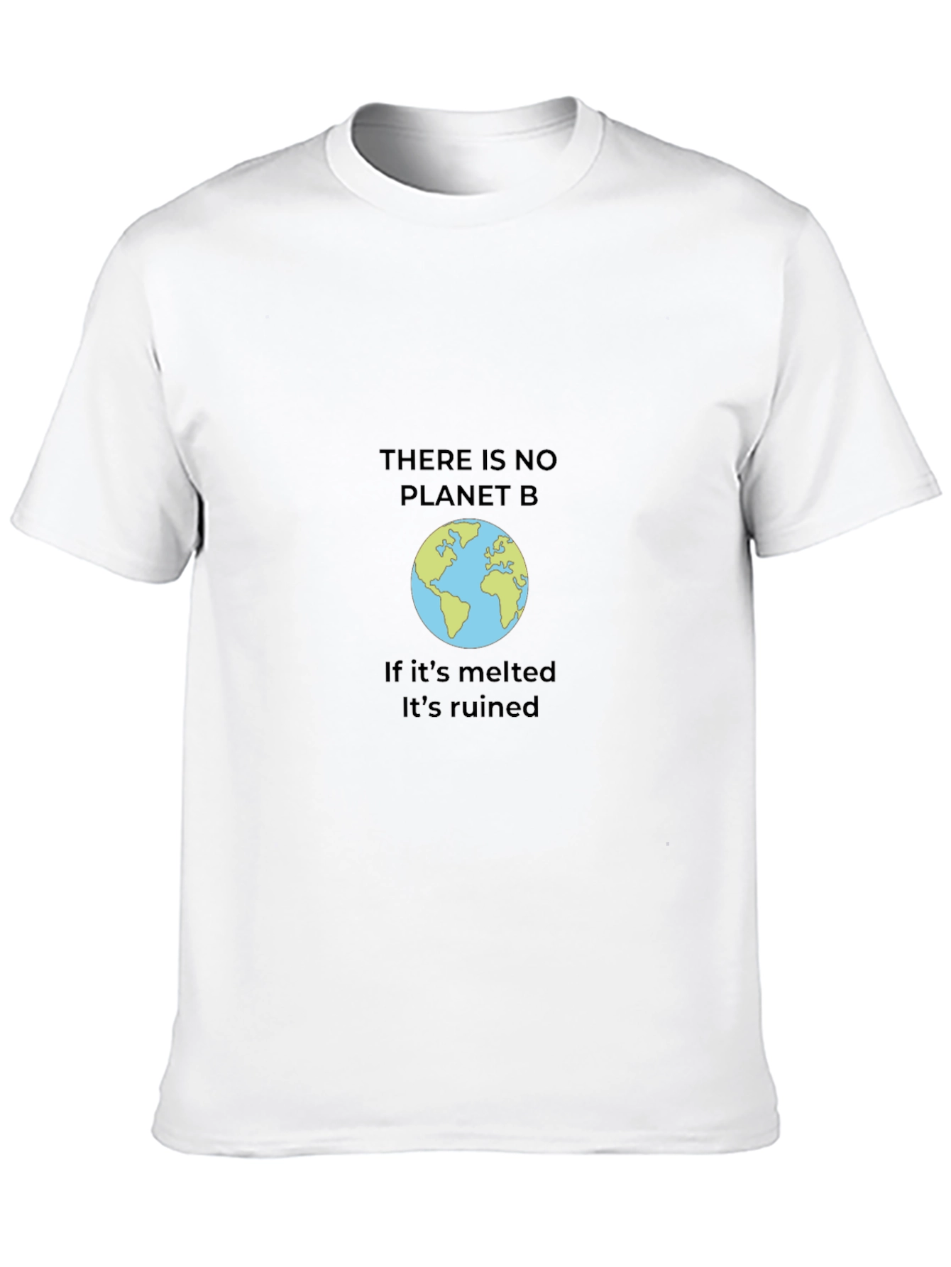 Eco-Friendly Black T-Shirt - Save the Planet