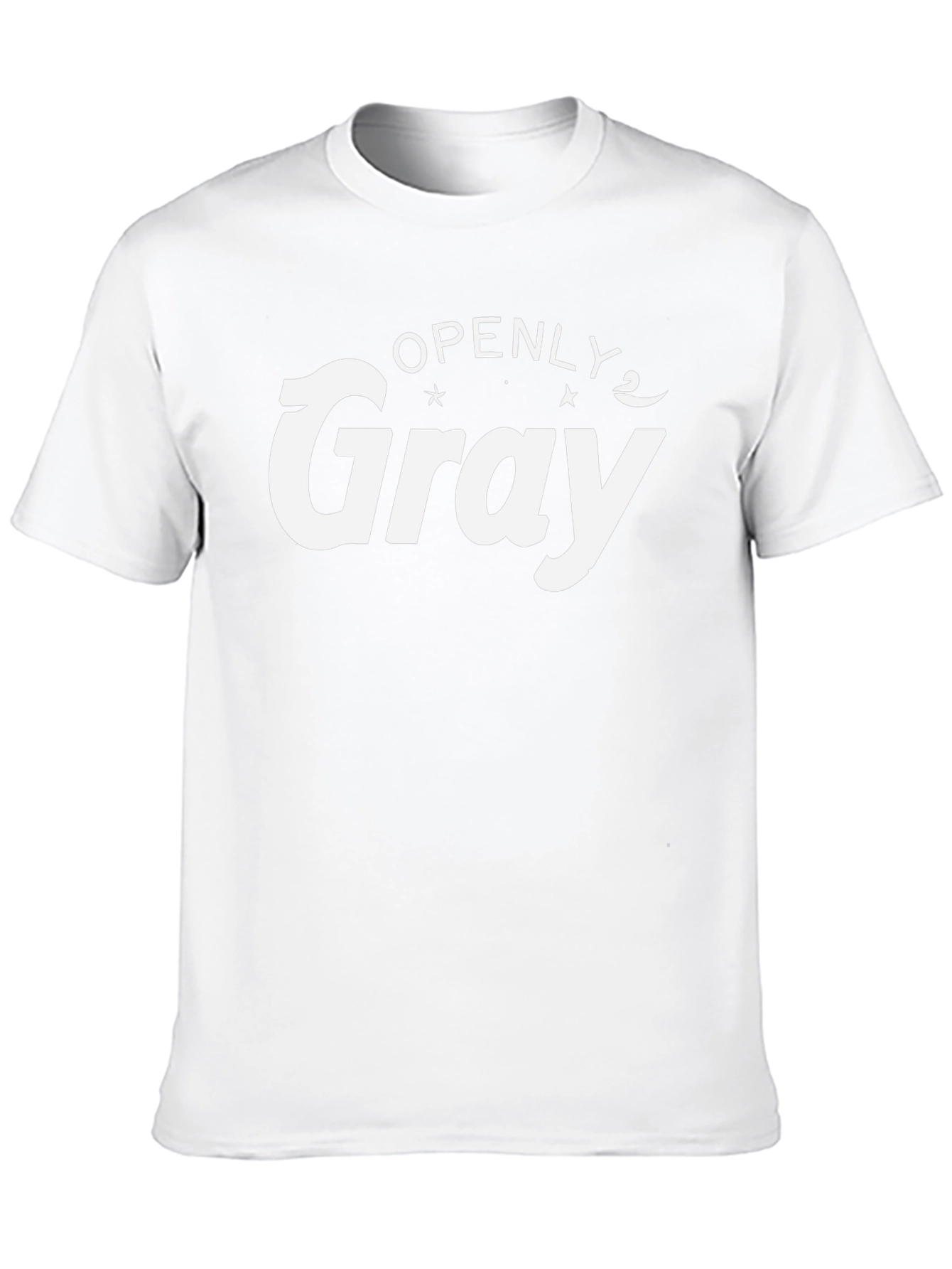 Openly Gray T-Shirt - Modern Graphic Tee