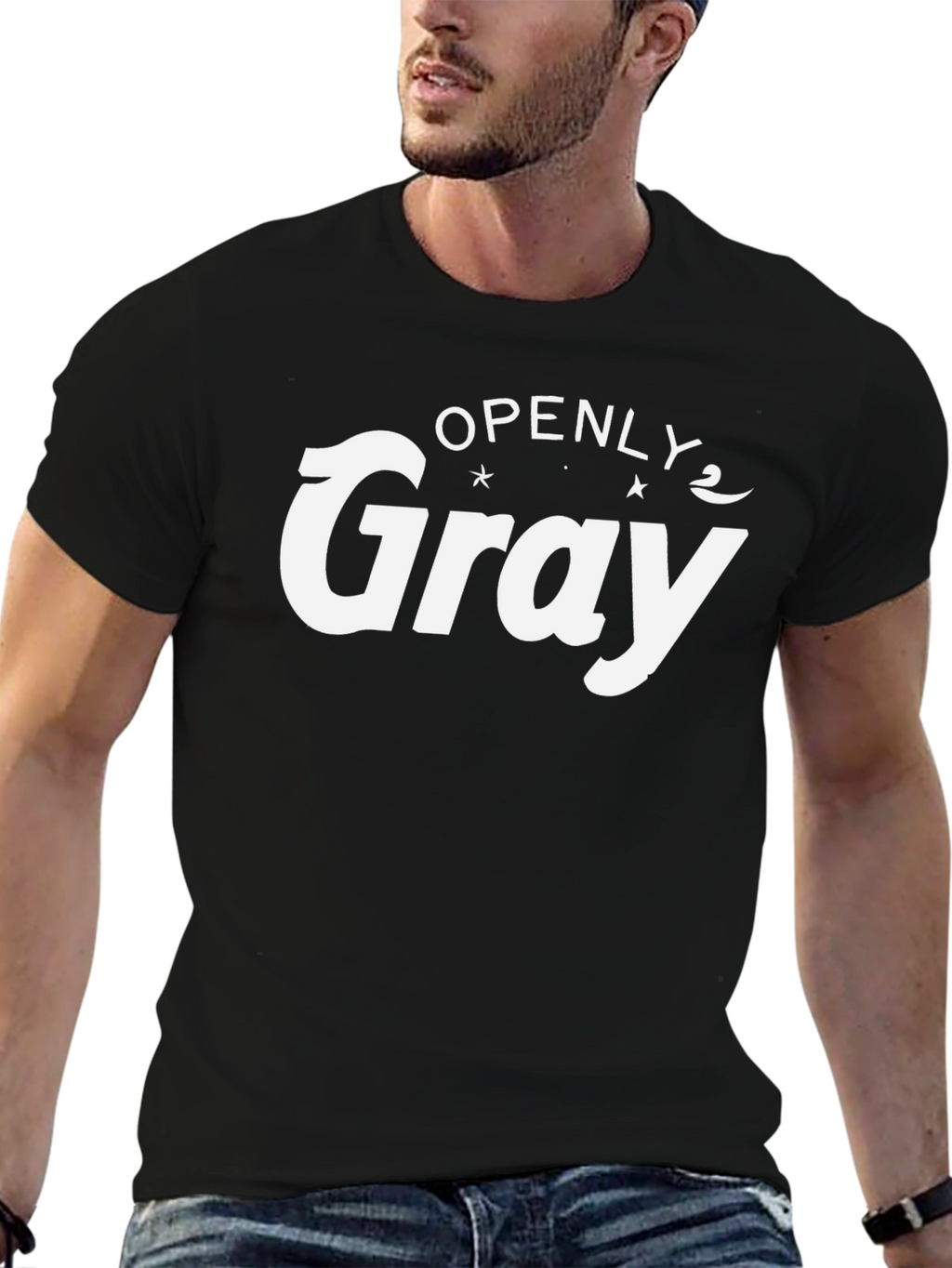 Openly Gray T-Shirt - Modern Graphic Tee
