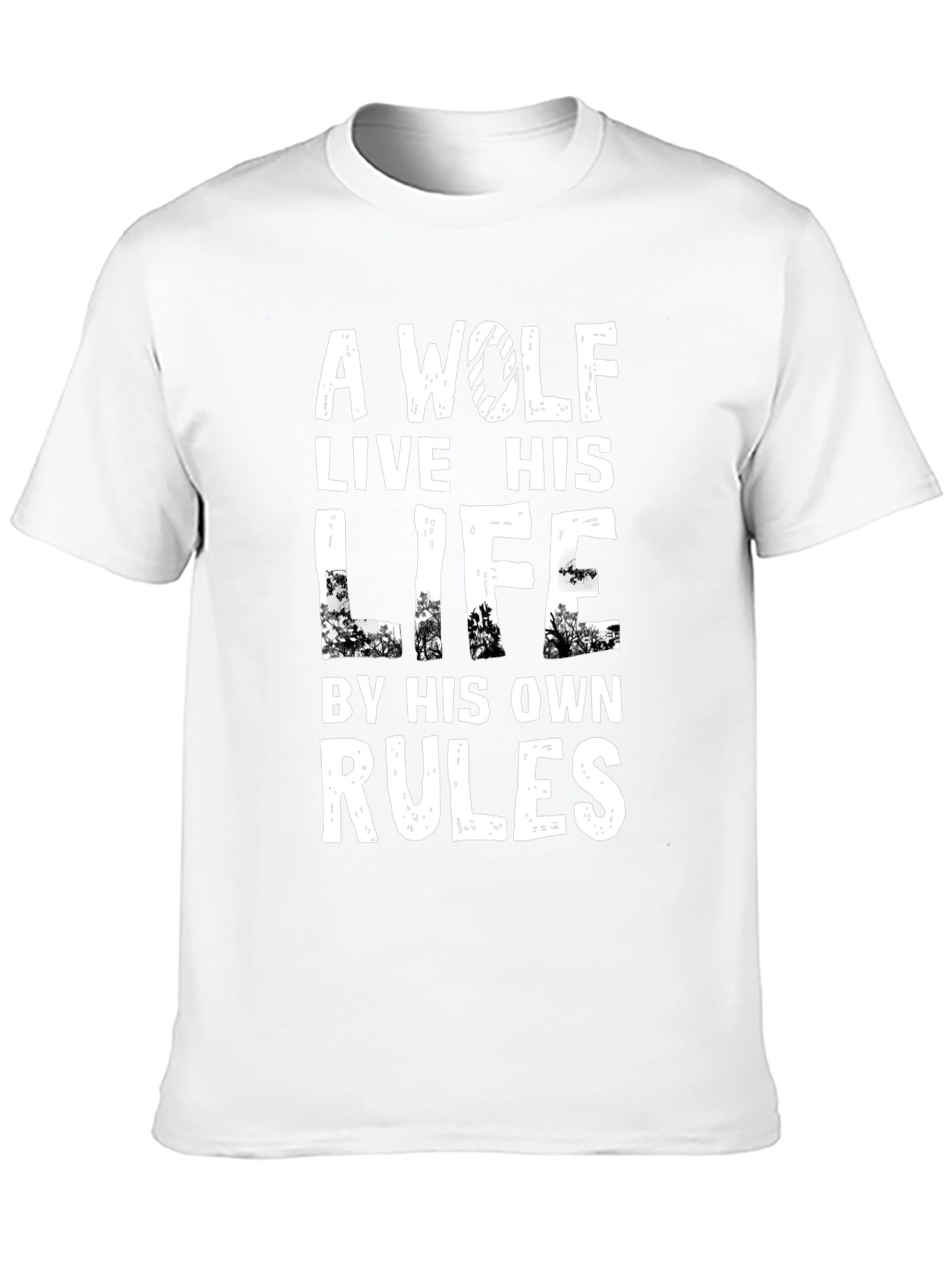 Wolf Rules T-Shirt - Live Your Life Your Way!