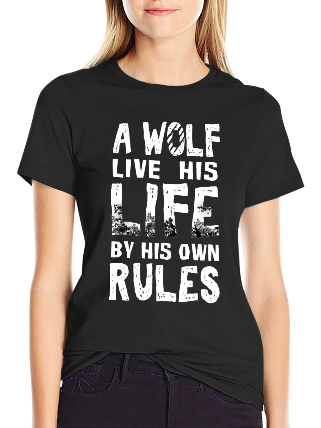 Wolf Rules T-Shirt - Live Your Life Your Way!