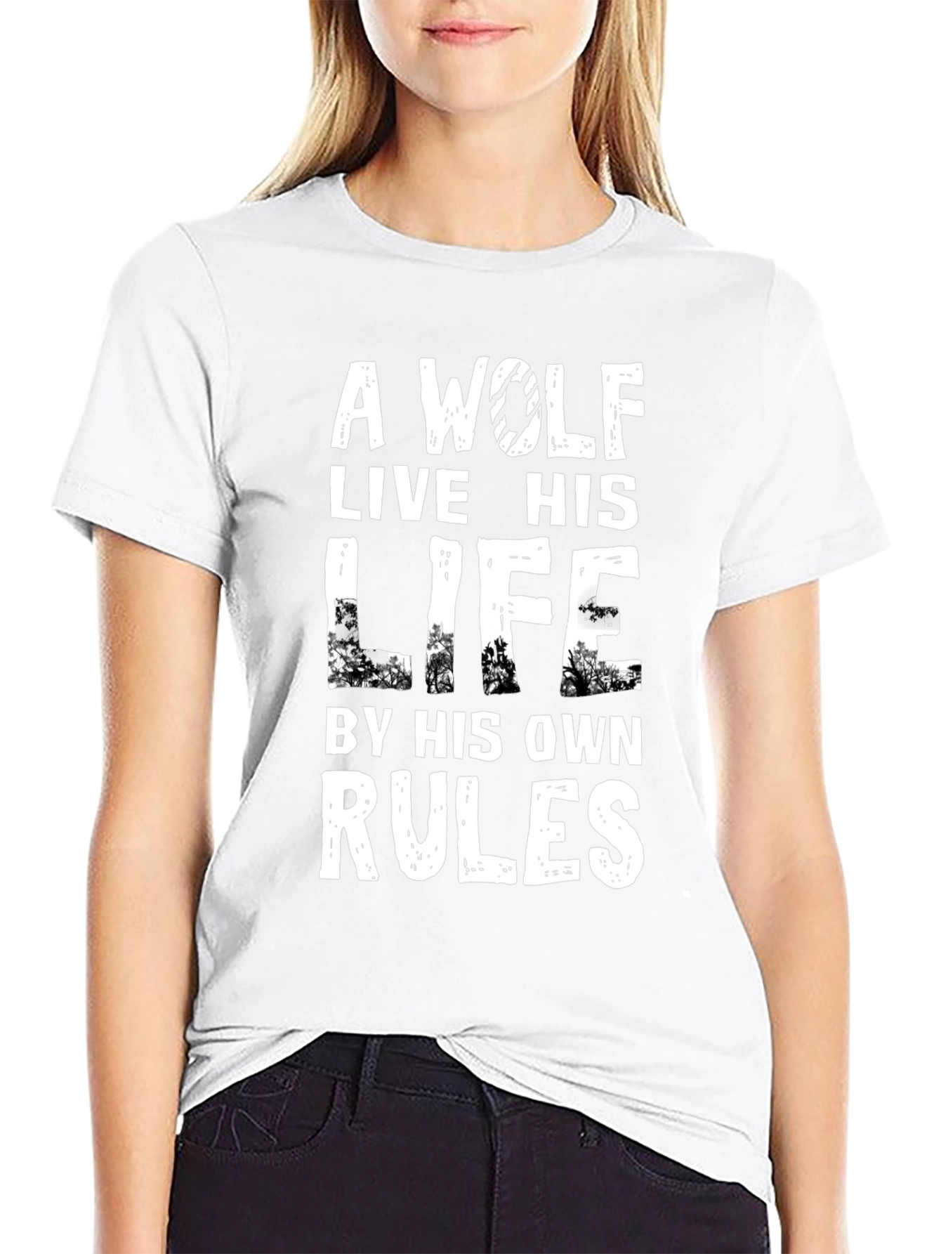 Wolf Rules T-Shirt - Live Your Life Your Way!