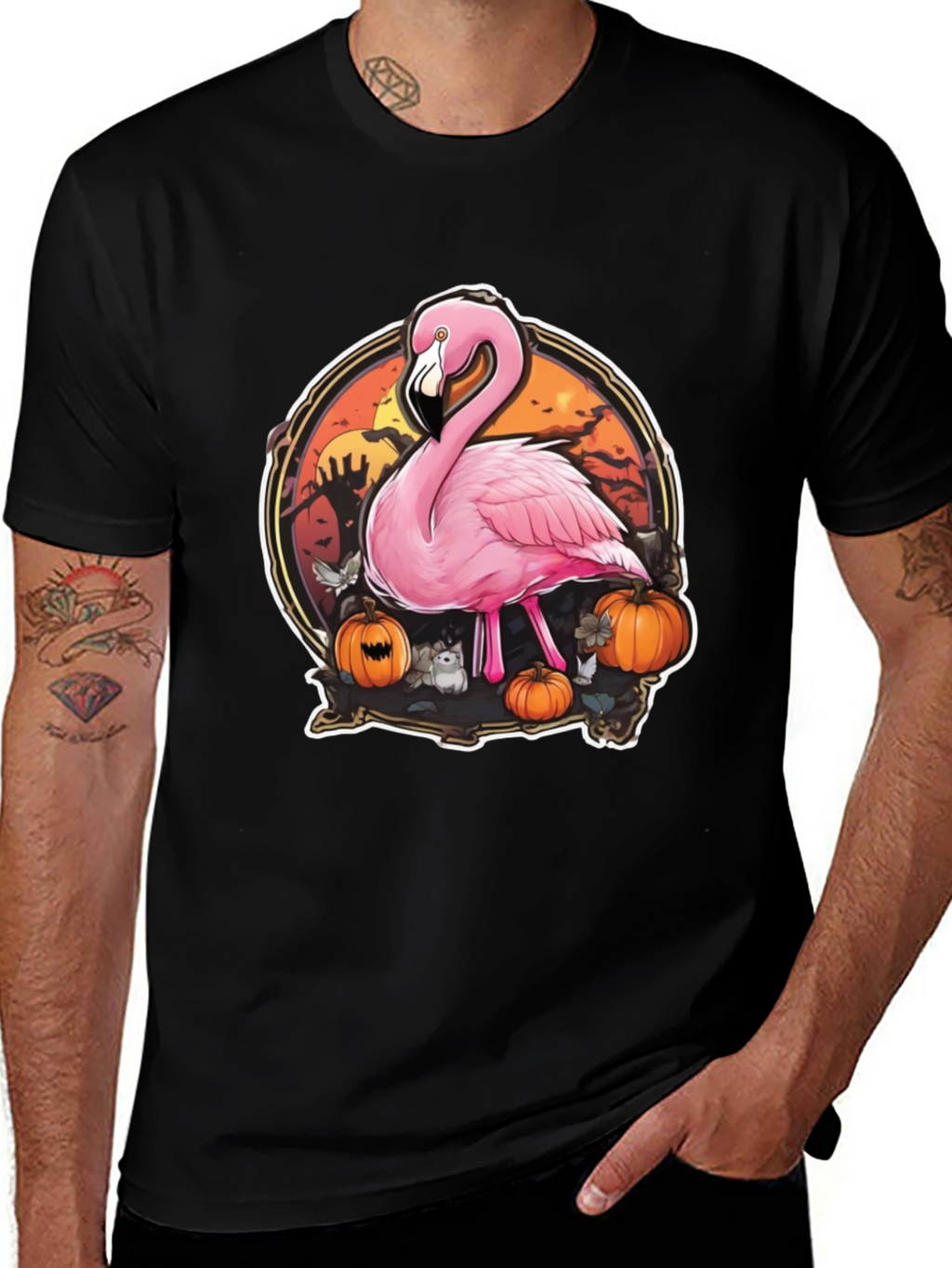 Halloween Flamingo T-Shirt - Spooky Season