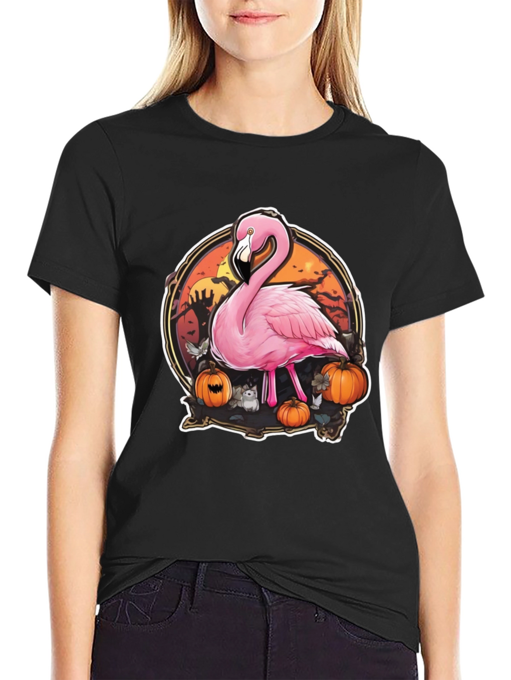 Halloween Flamingo T-Shirt - Spooky Season