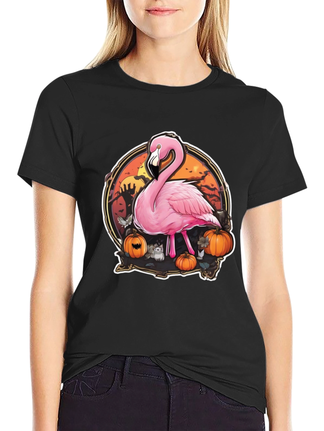 Halloween Flamingo T-Shirt - Spooky Season