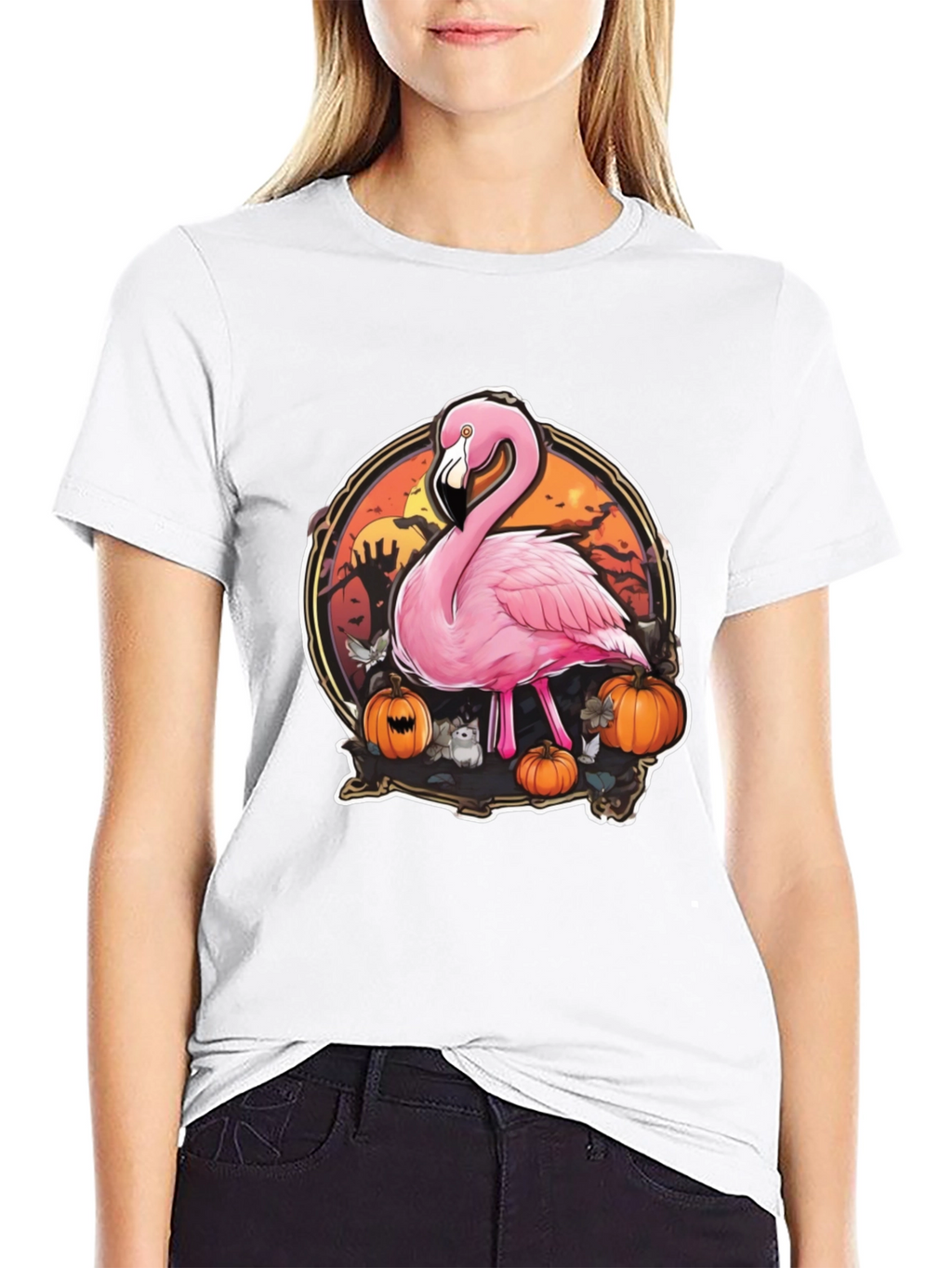 Halloween Flamingo T-Shirt - Spooky Season