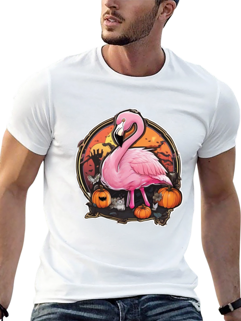 Halloween Flamingo T-Shirt - Spooky Season