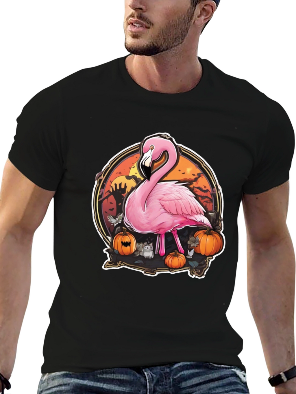 Halloween Flamingo T-Shirt - Spooky Season