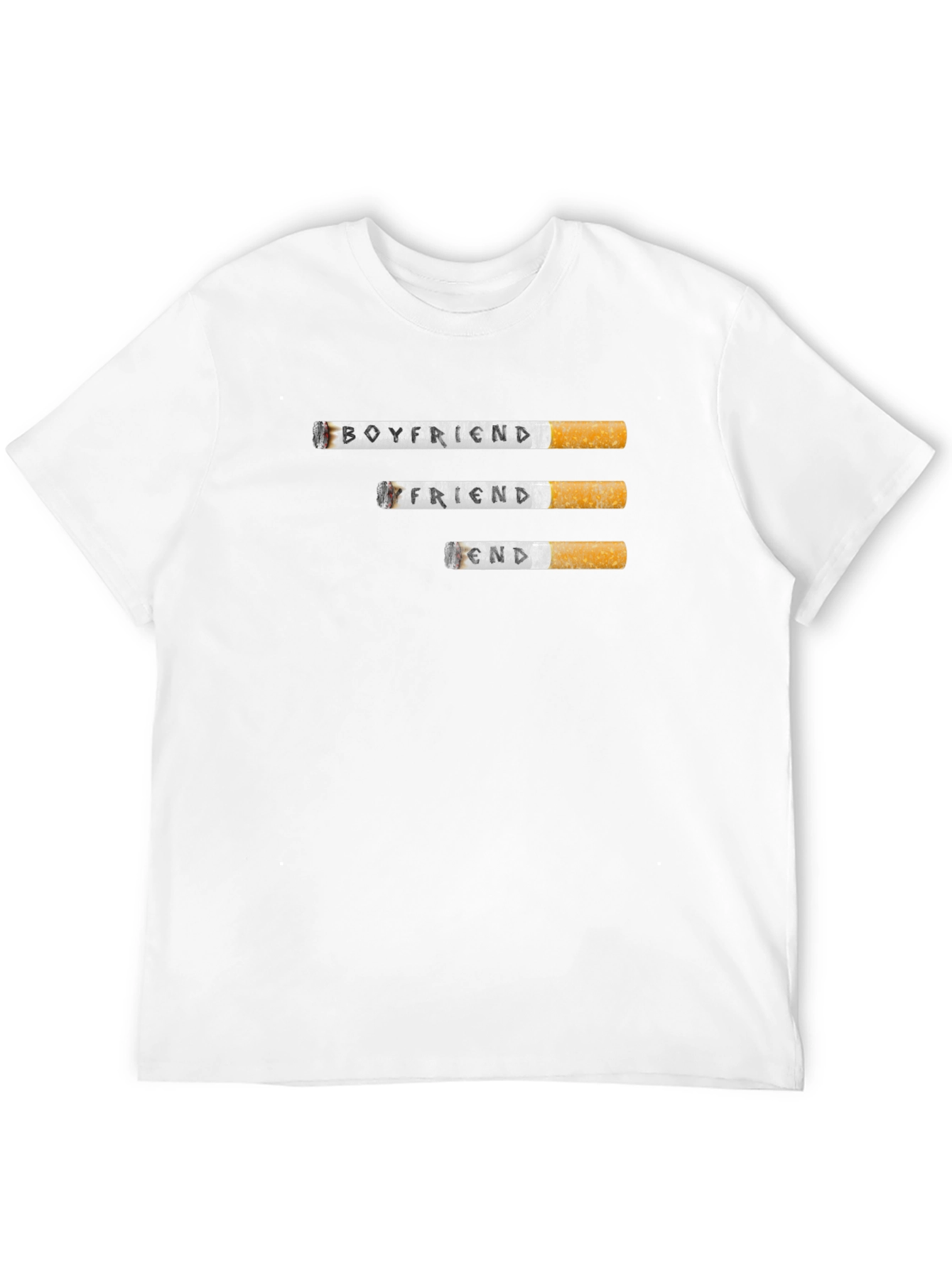 Boyfriend Friend End Cigarette T-Shirt - Graphic Tee