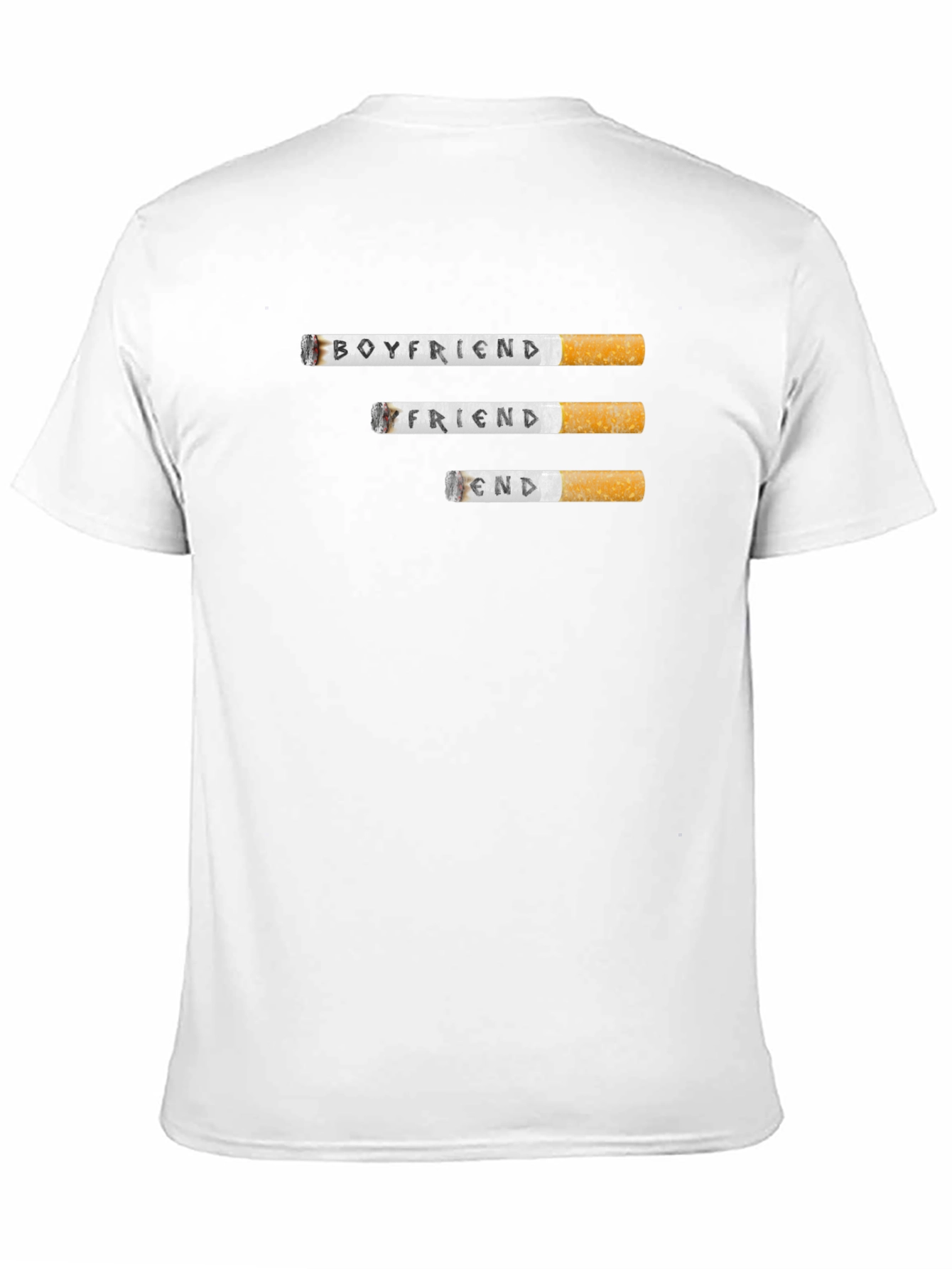 Boyfriend Friend End Cigarette T-Shirt - Graphic Tee