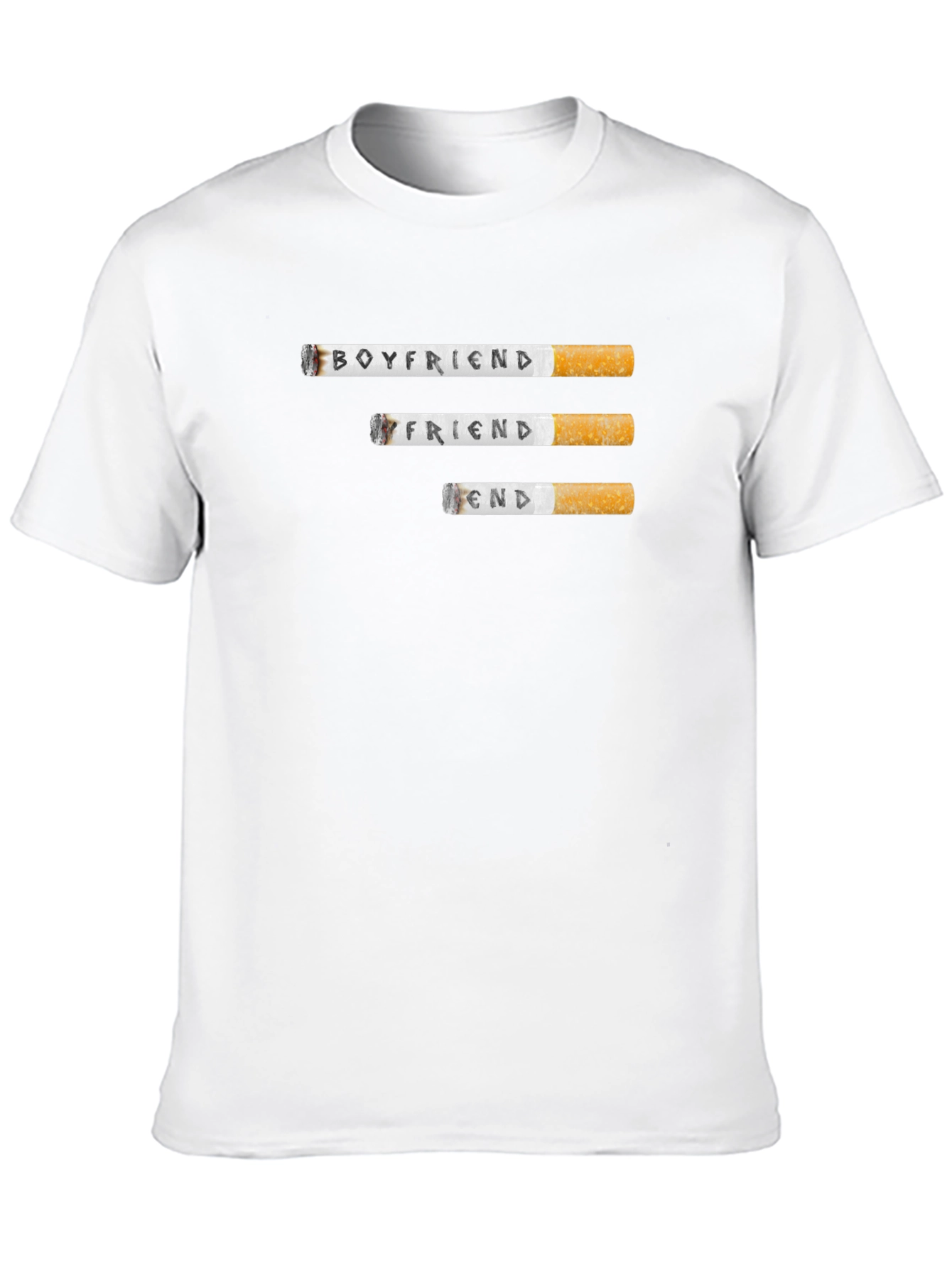 Boyfriend Friend End Cigarette T-Shirt - Graphic Tee