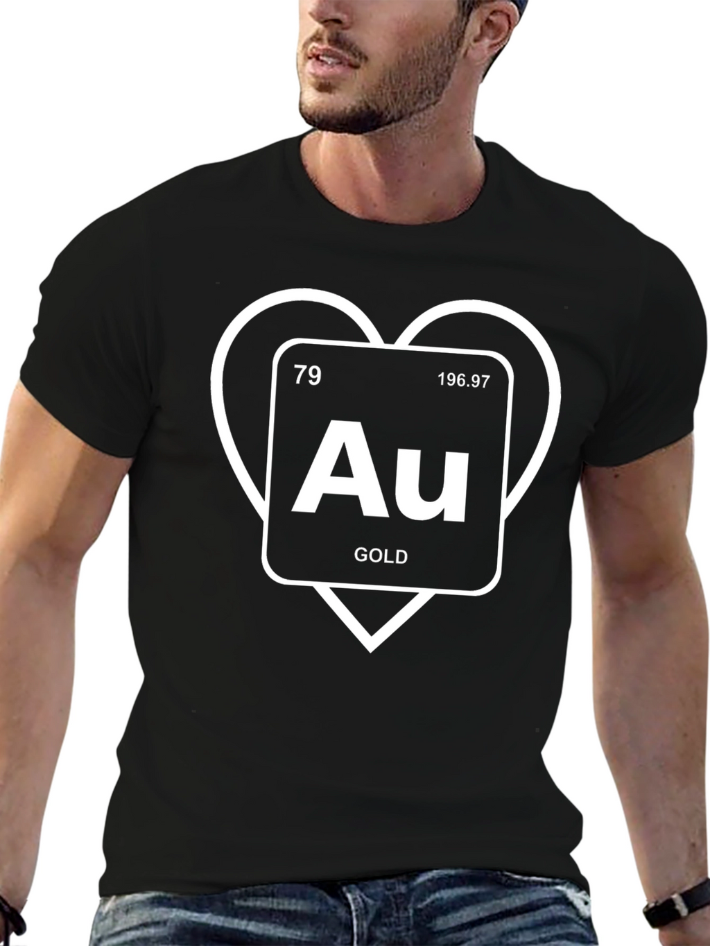 I Heart Gold Periodic Table T-Shirt