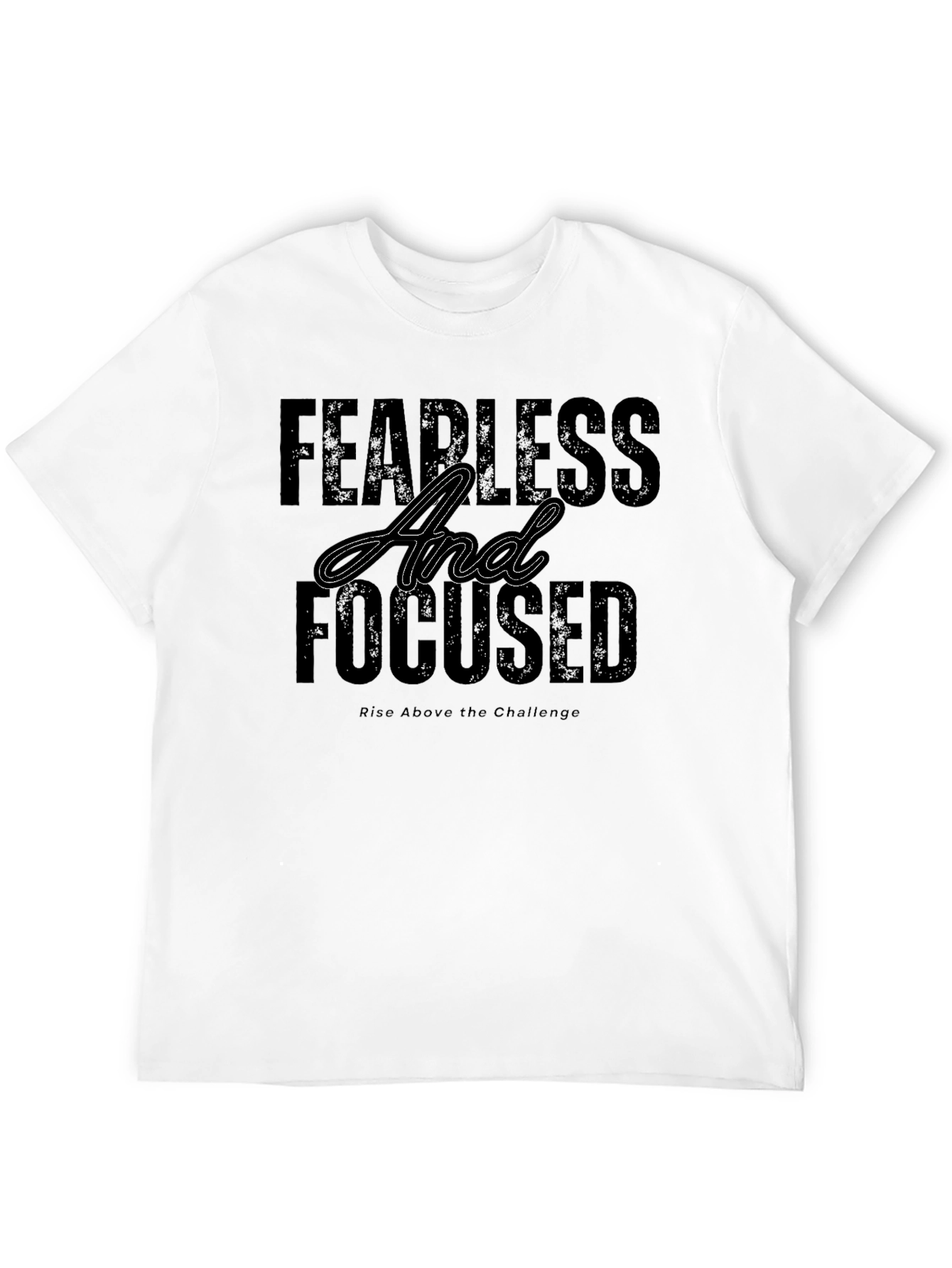 Fearless & Focused Black Graphic T-Shirt