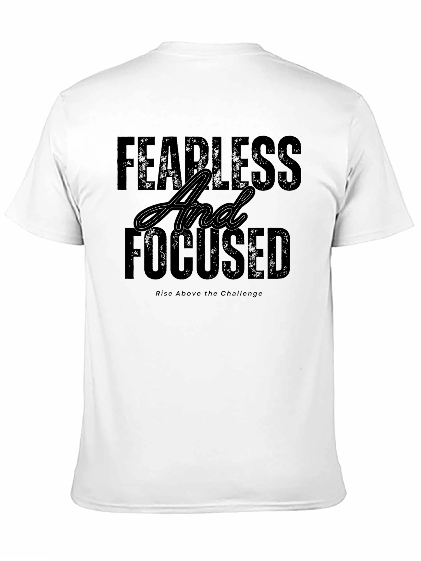 Fearless & Focused Black Graphic T-Shirt