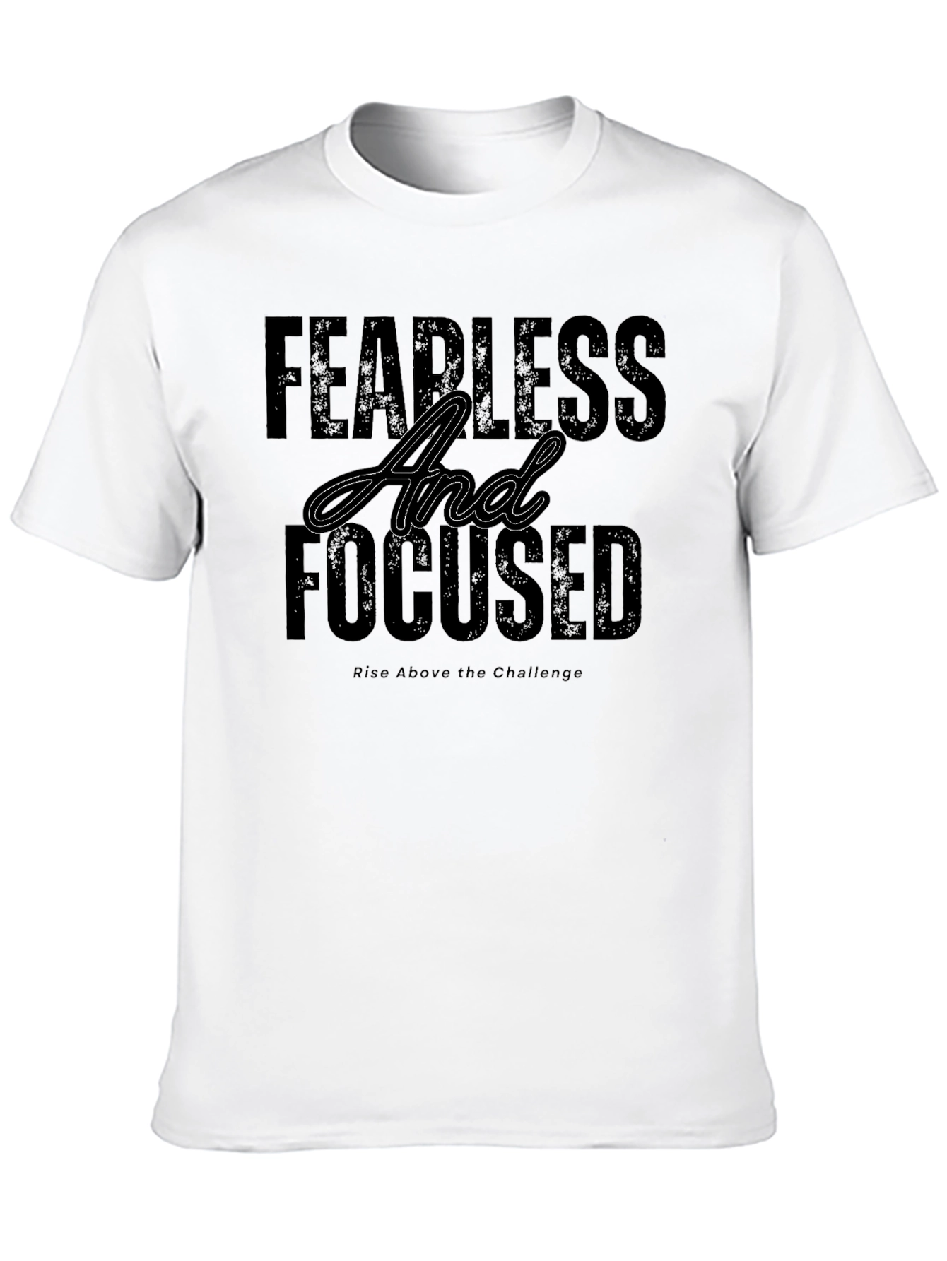 Fearless & Focused Black Graphic T-Shirt