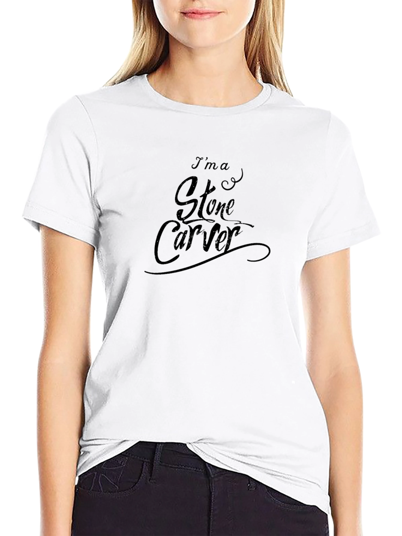 Stone Carver Graphic Tee - Dark Humor T-Shirt