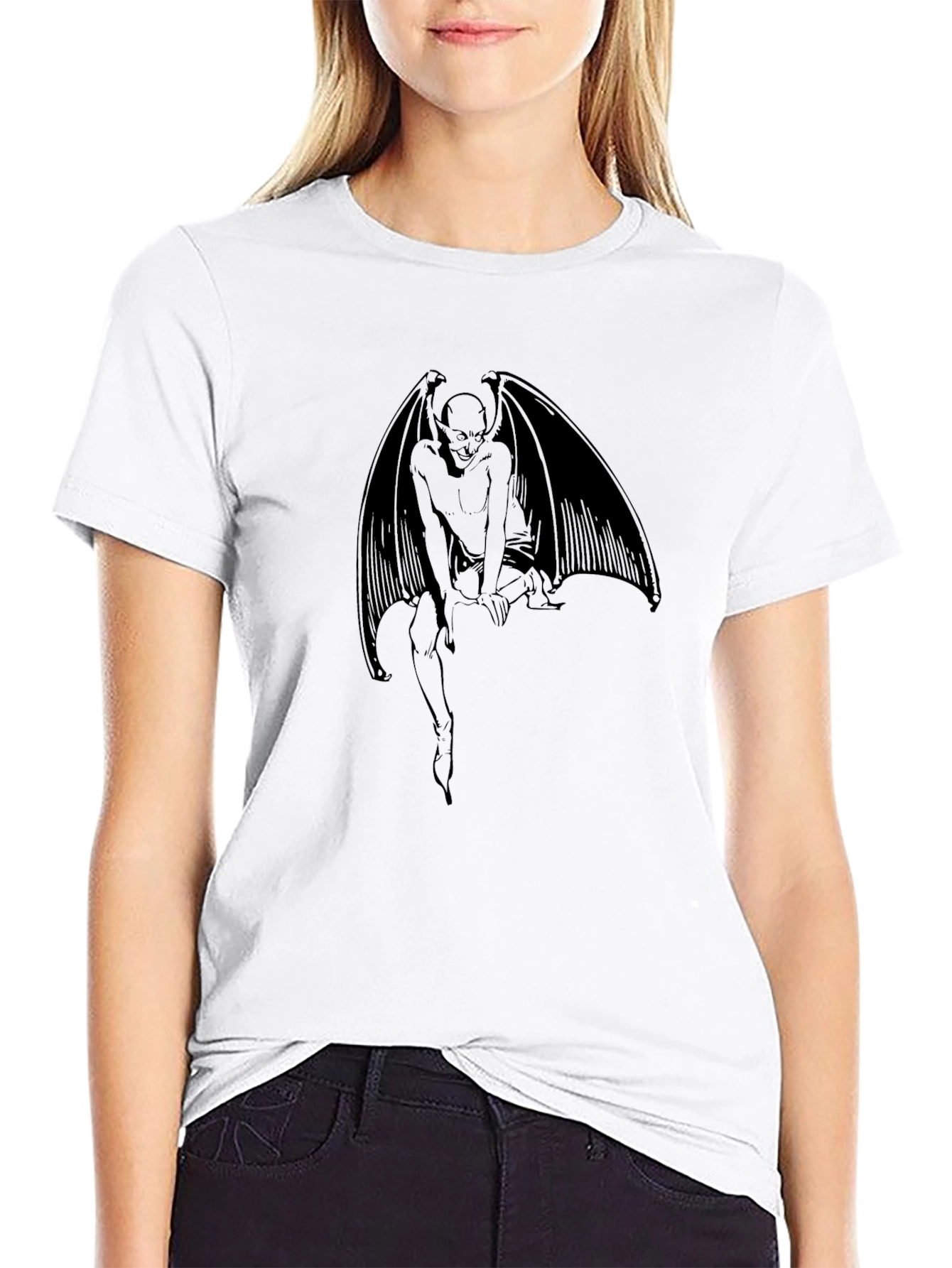 Gargoyle Graphic T-Shirt - Black