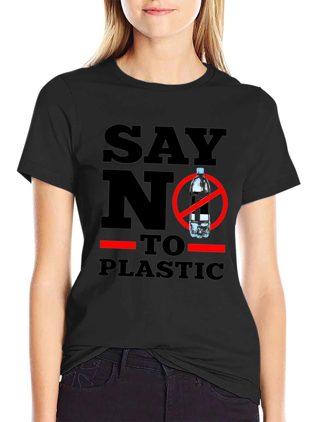 Say No To Plastic - Eco-Friendly T-Shirt