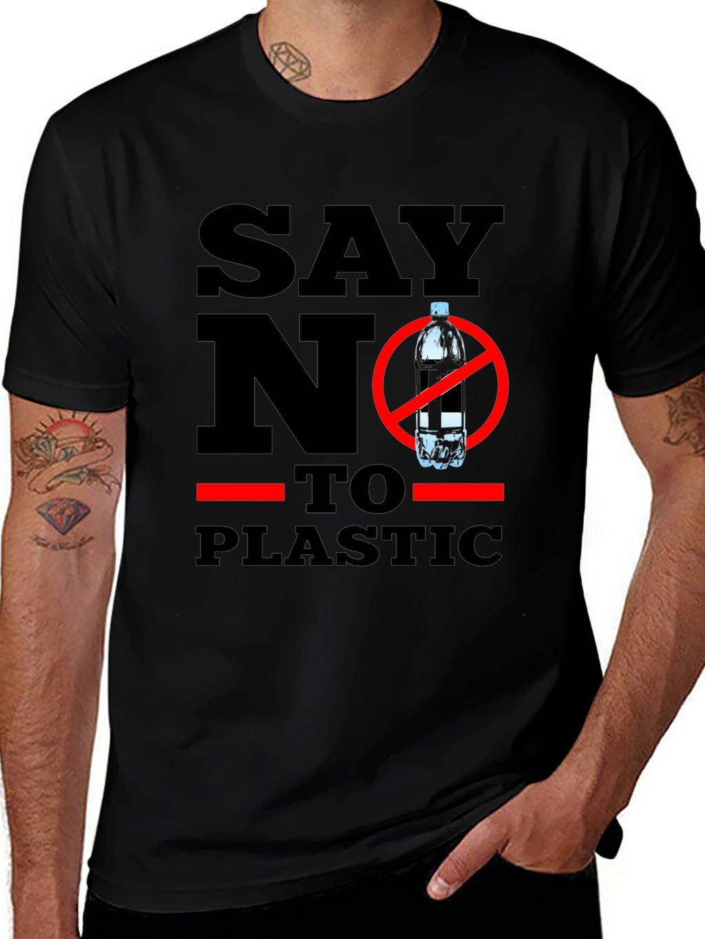 Say No To Plastic - Eco-Friendly T-Shirt