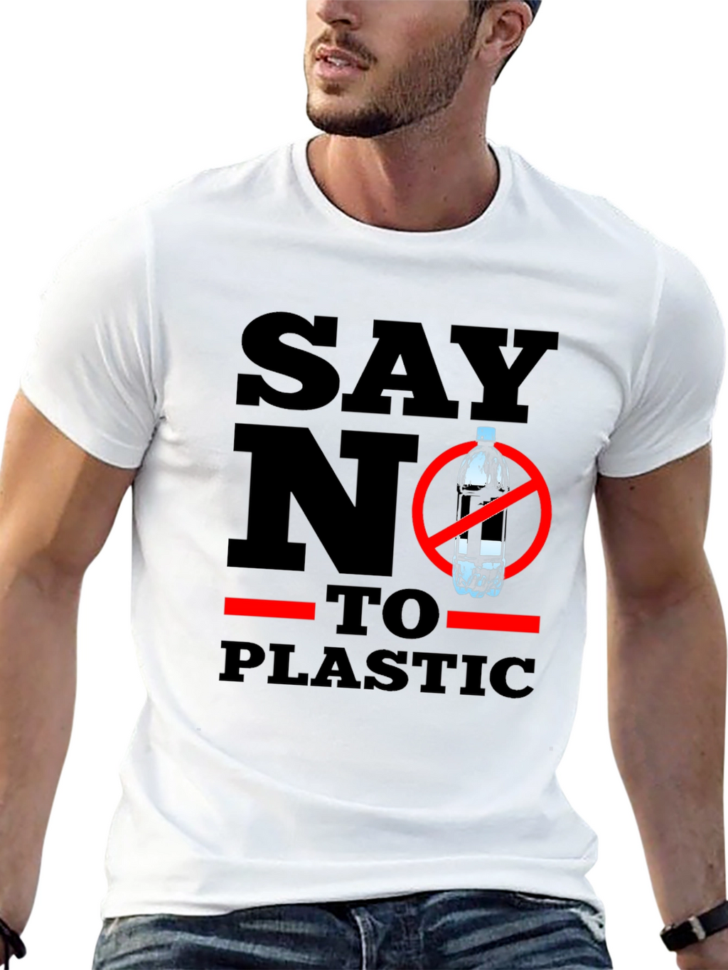 Say No To Plastic - Eco-Friendly T-Shirt