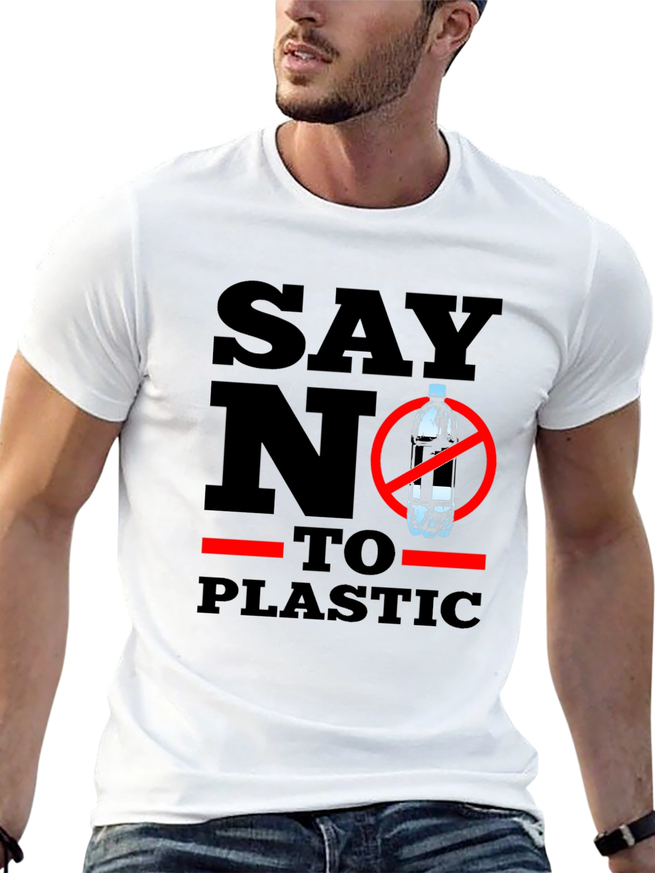 Say No To Plastic - Eco-Friendly T-Shirt