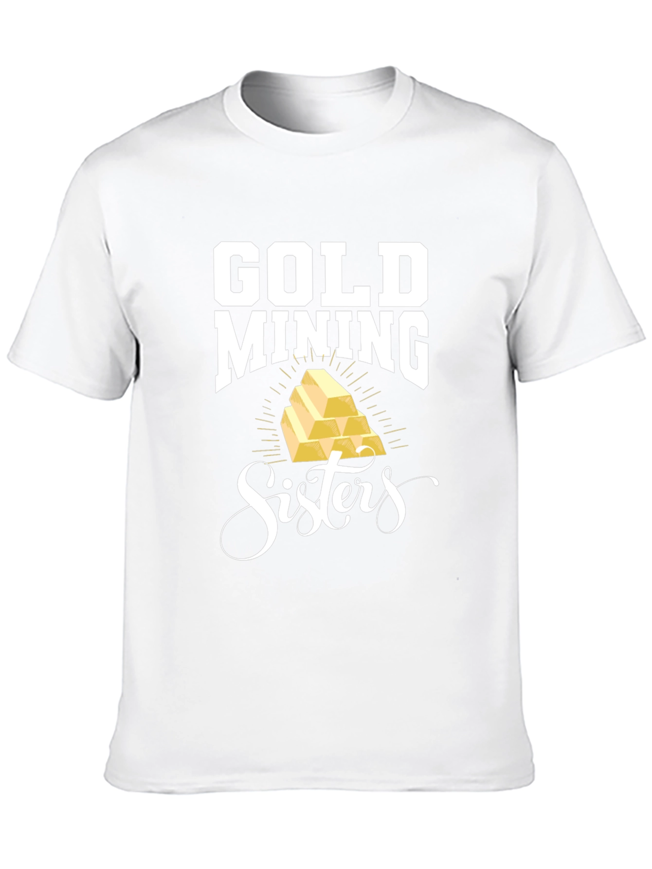 Gold Mining Sisters Black T-Shirt