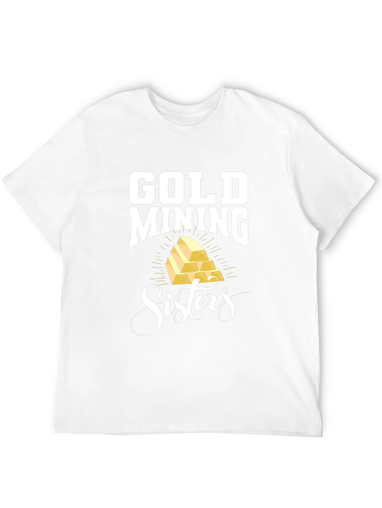 Gold Mining Sisters Black T-Shirt