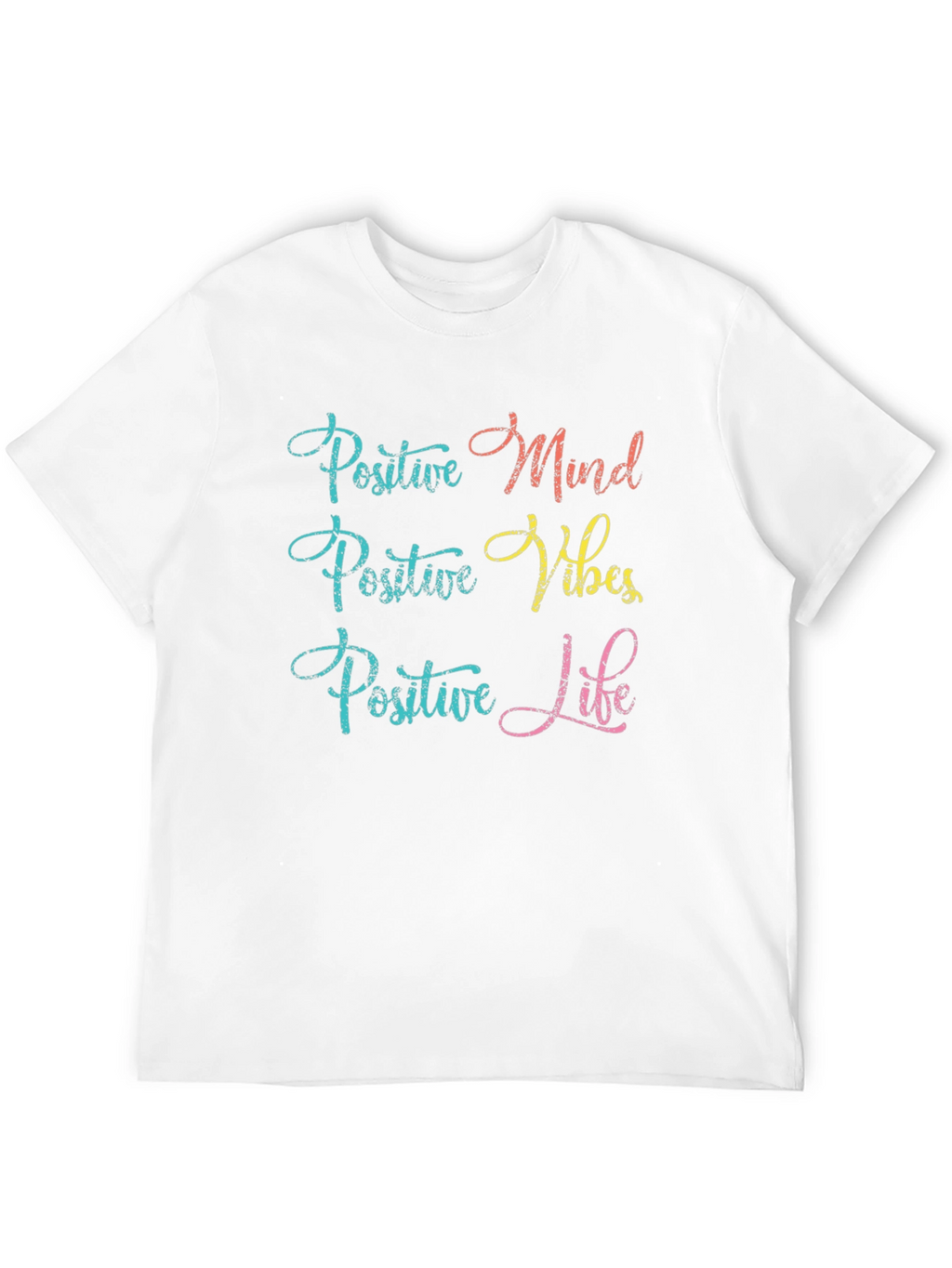 Positive Mind Vibes Life Black Graphic Tee