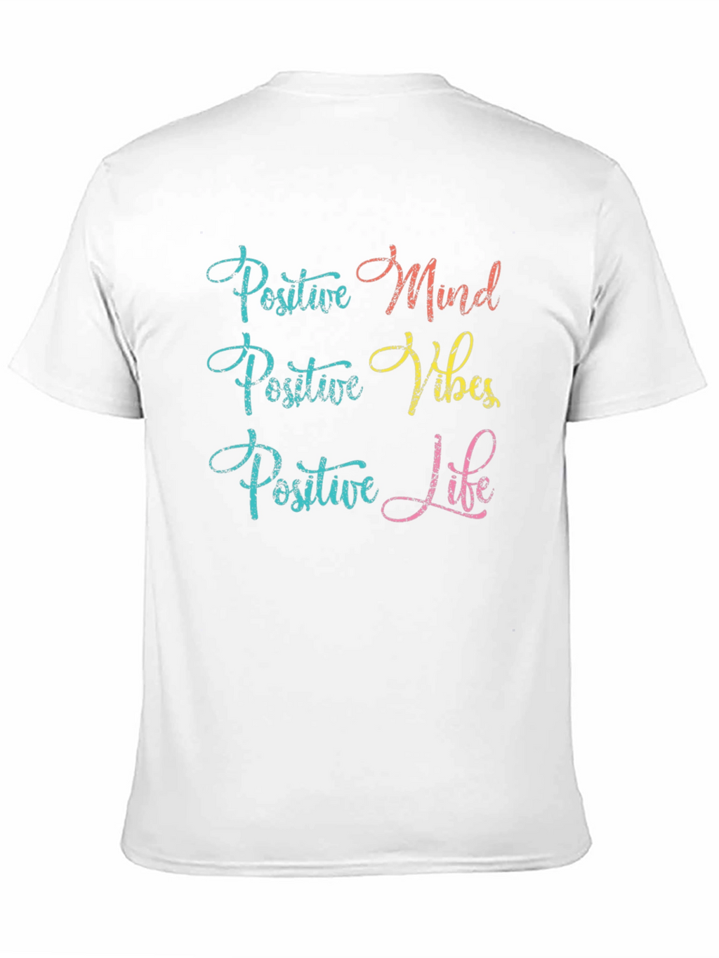 Positive Mind Vibes Life Black Graphic Tee