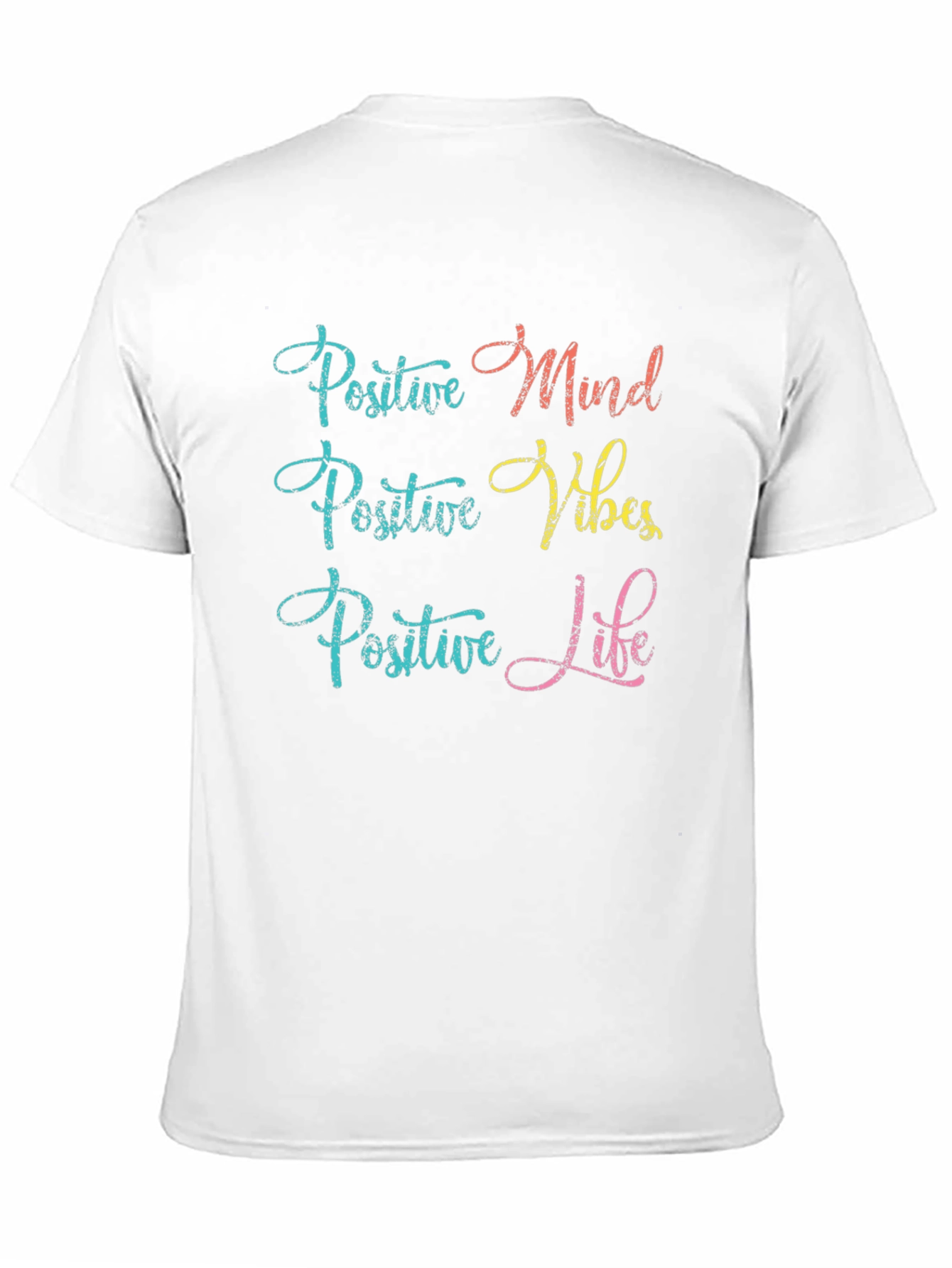 Positive Mind Vibes Life Black Graphic Tee