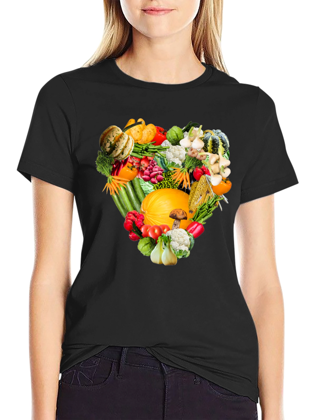 Vegetable Heart T-Shirt - Healthy Food Tee
