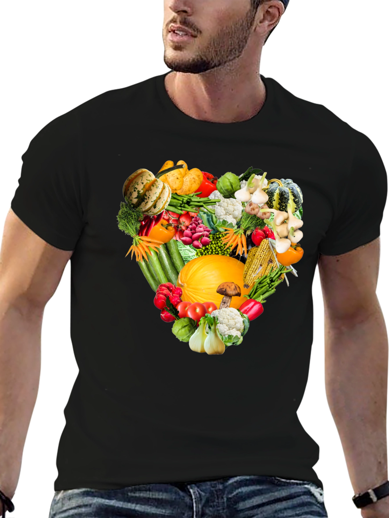 Vegetable Heart T-Shirt - Healthy Food Tee