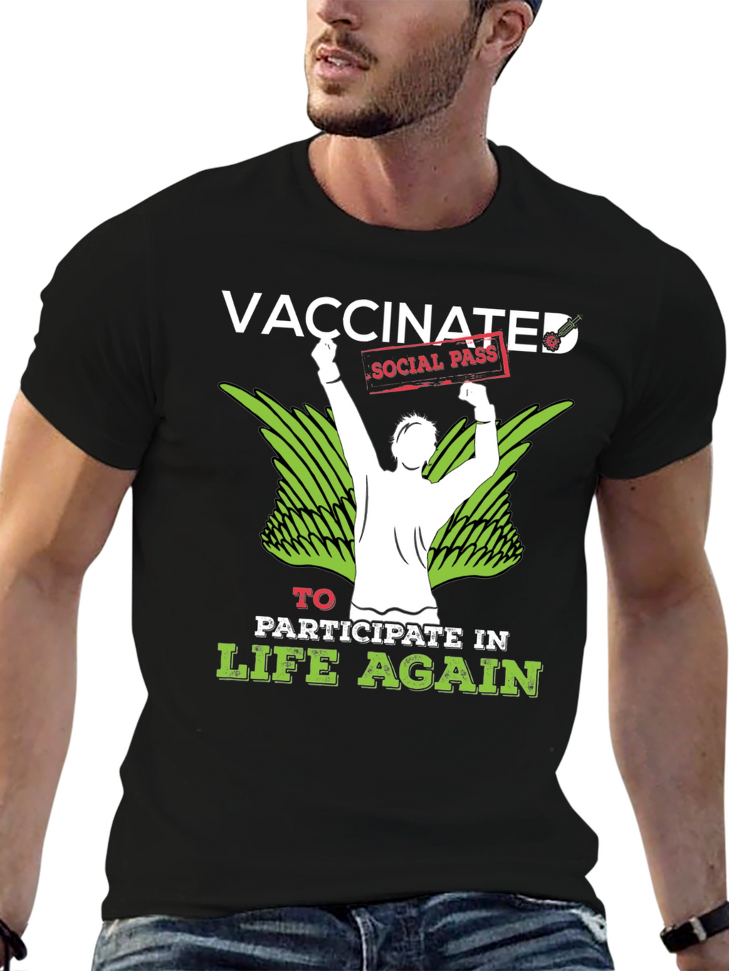 Vaccinated Social Pass T-Shirt