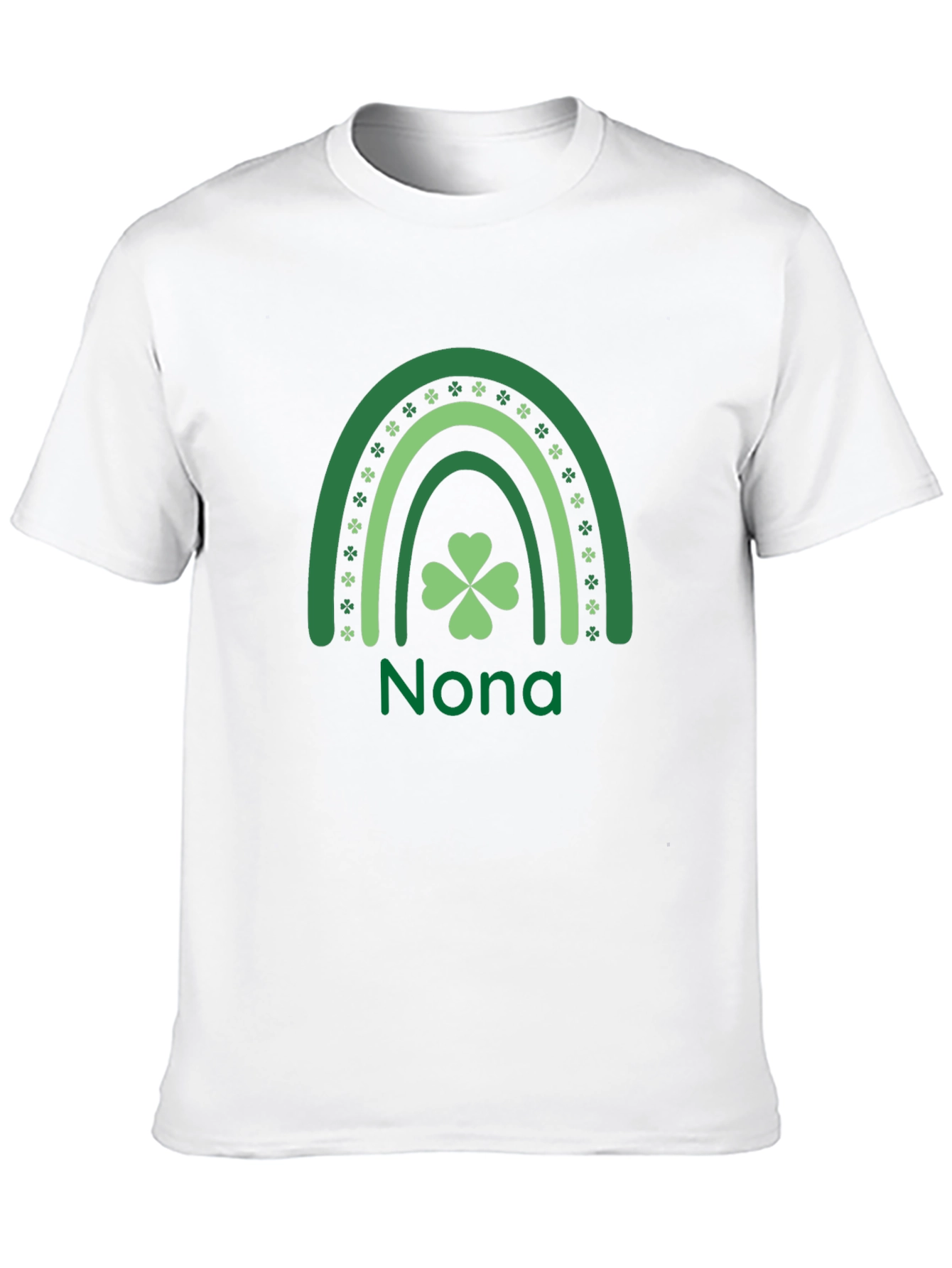 Nona St. Patricks Day Rainbow Clover T-Shirt