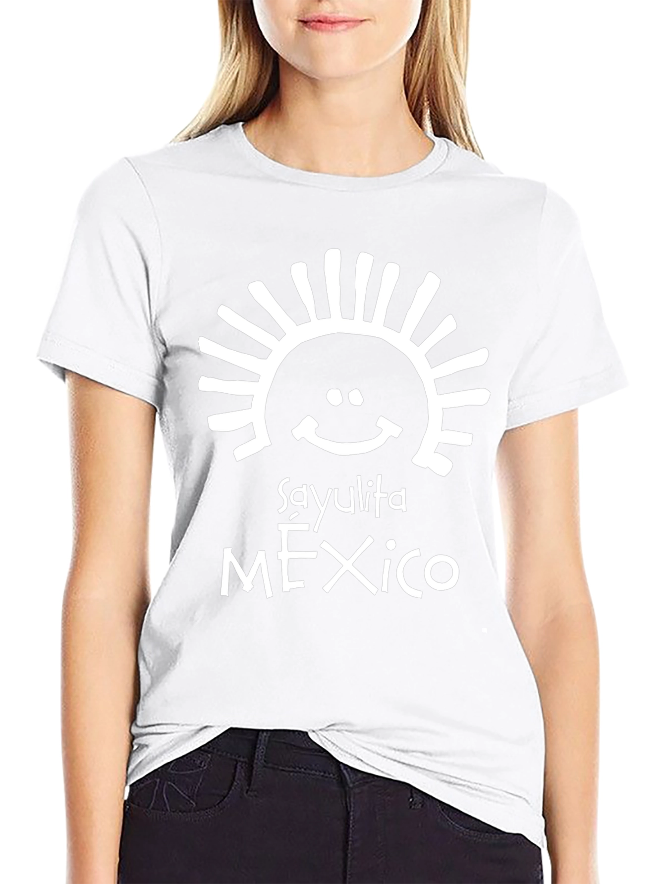 Sayulita Mexico Graphic T-Shirt - Casual Black Tee