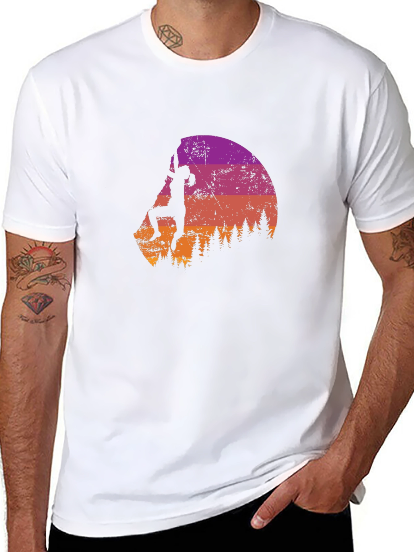 Climbing Silhouette Graphic Tee - Adventure Ready