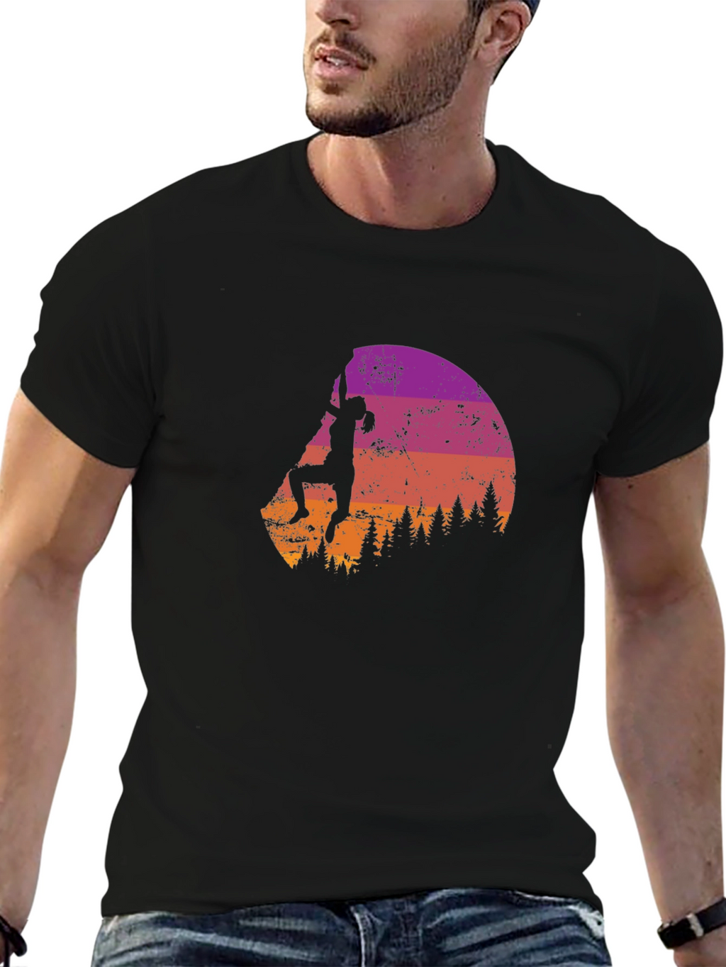 Climbing Silhouette Graphic Tee - Adventure Ready